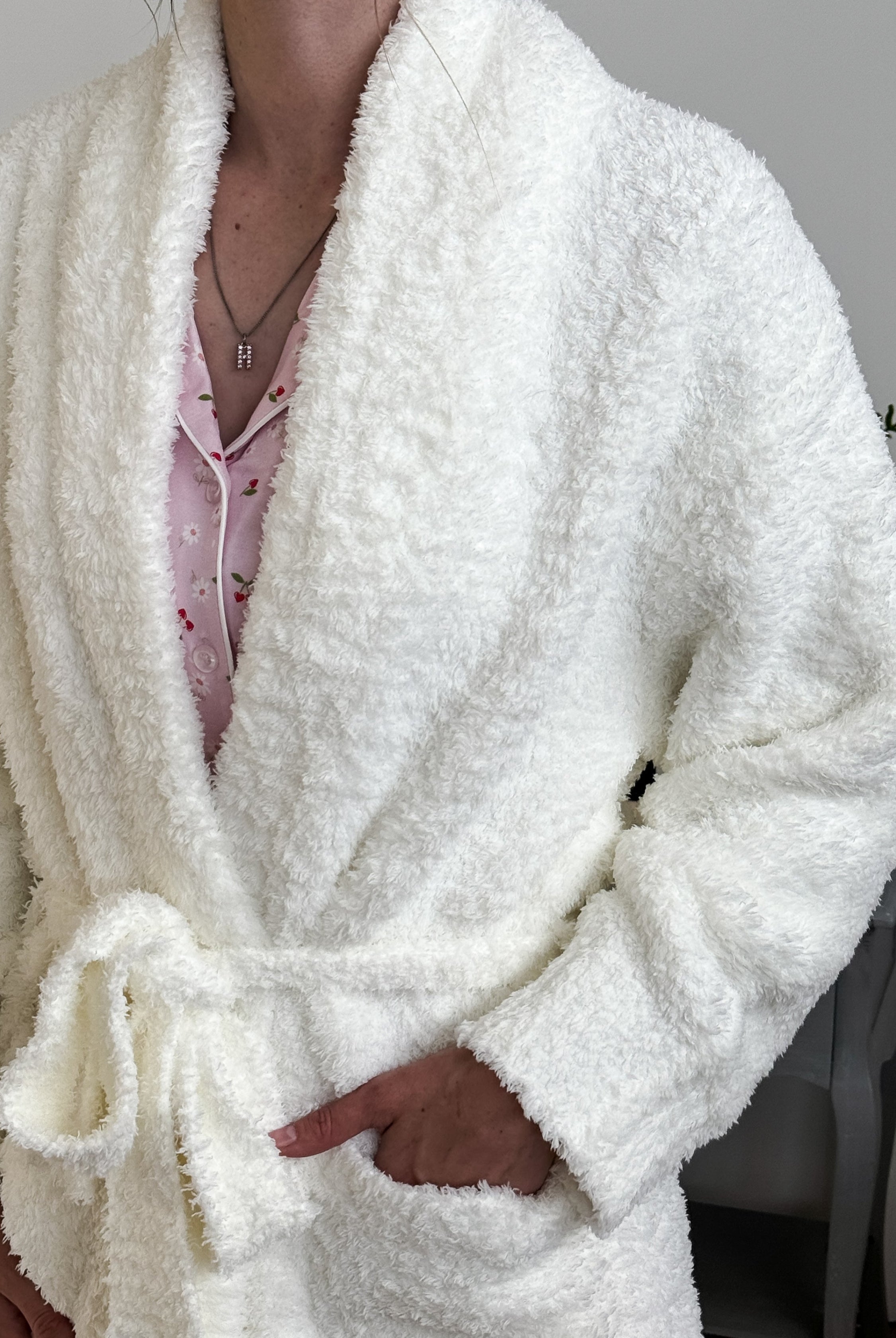 Ivory Cloud Spa Robe | Ultra Soft Lounge Robe plush