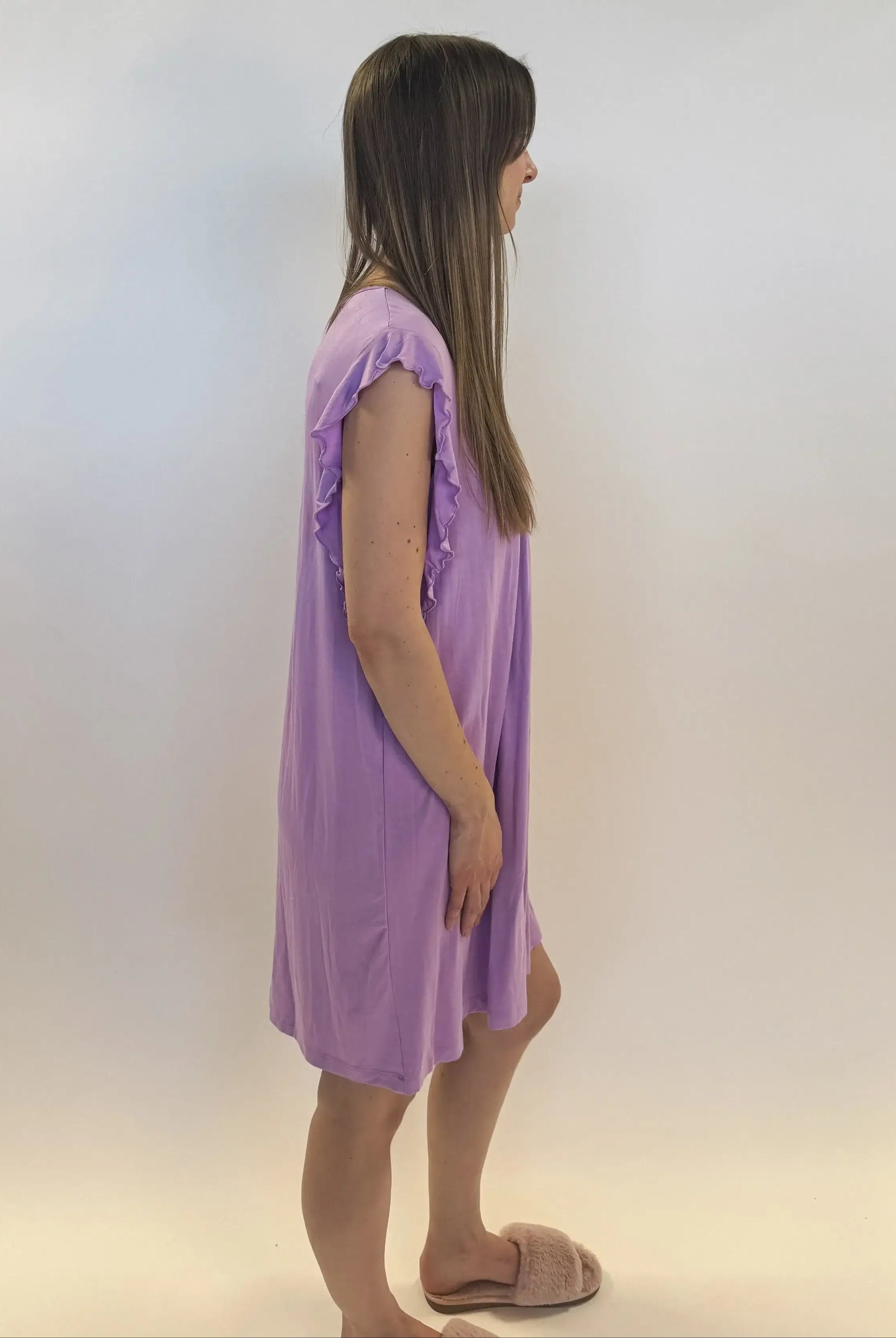 Flutter Dress Nightgown - Bamboo | Lilac