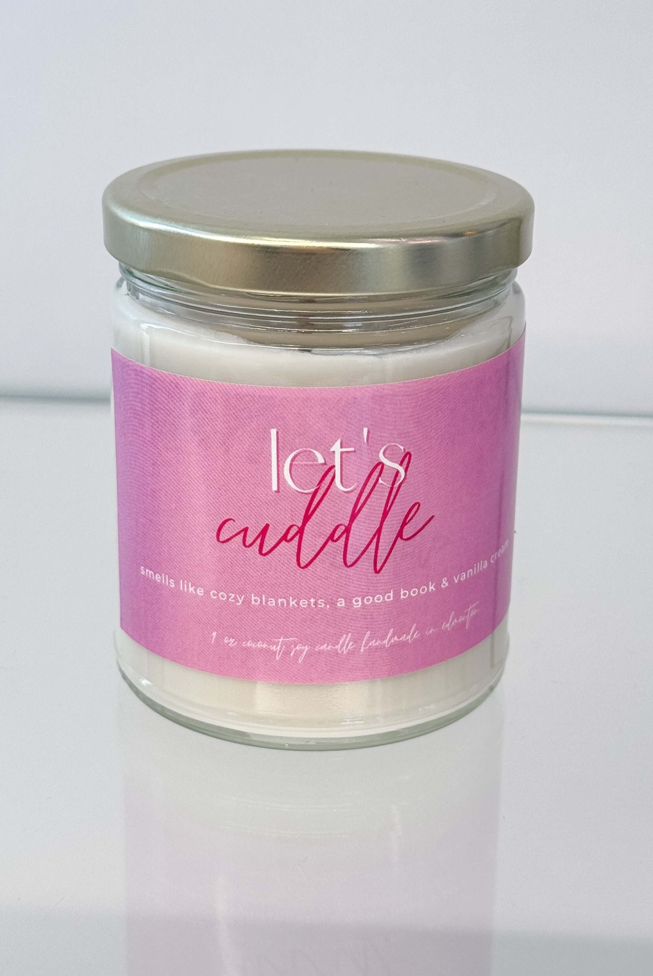 Let's Cuddle 9oz Candle | vanilla cream coconut soy wax candle