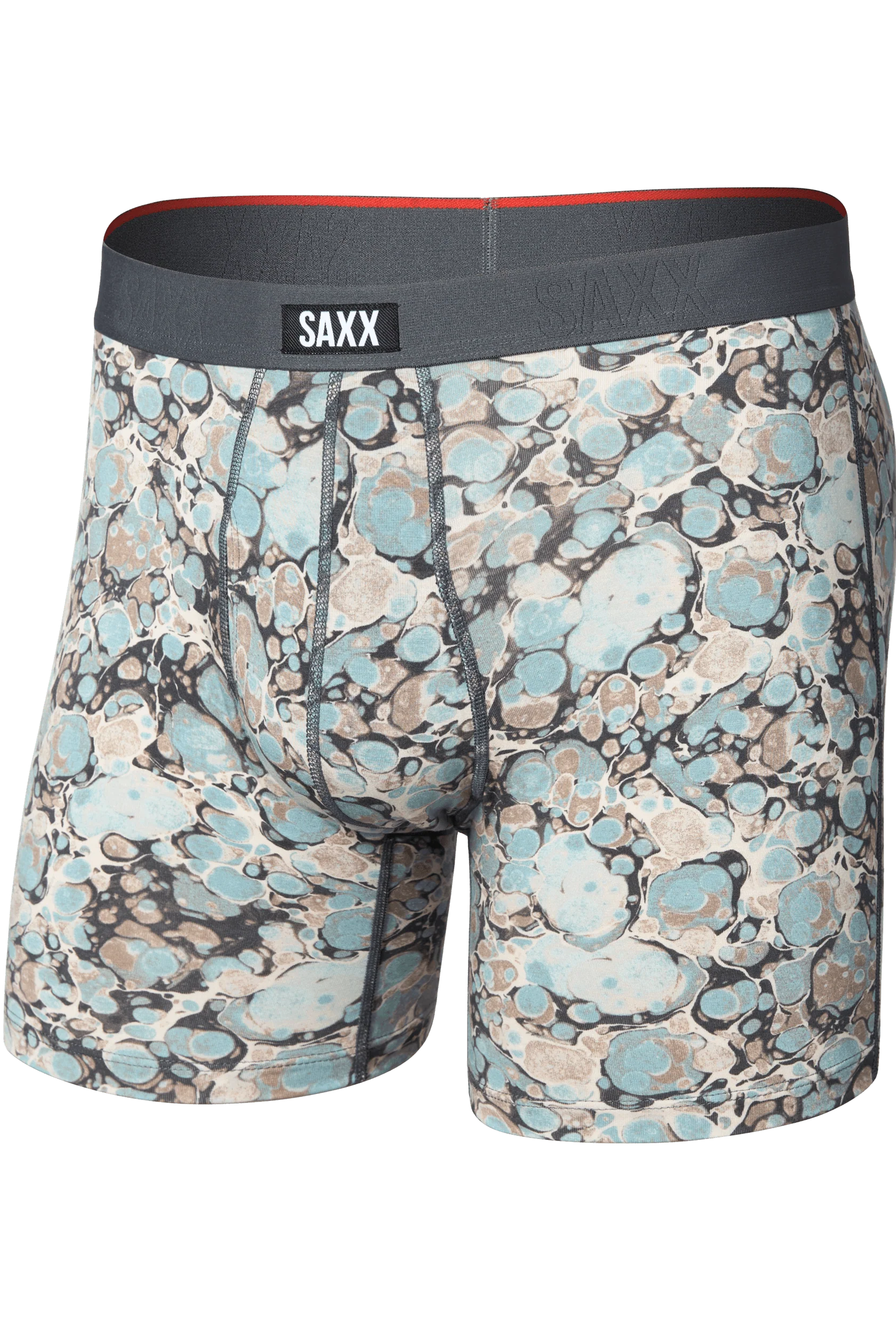SAXX Vibe Xtra Soft Boxer Brief Marble Camo print off figure — Cloud Nine Pajamas