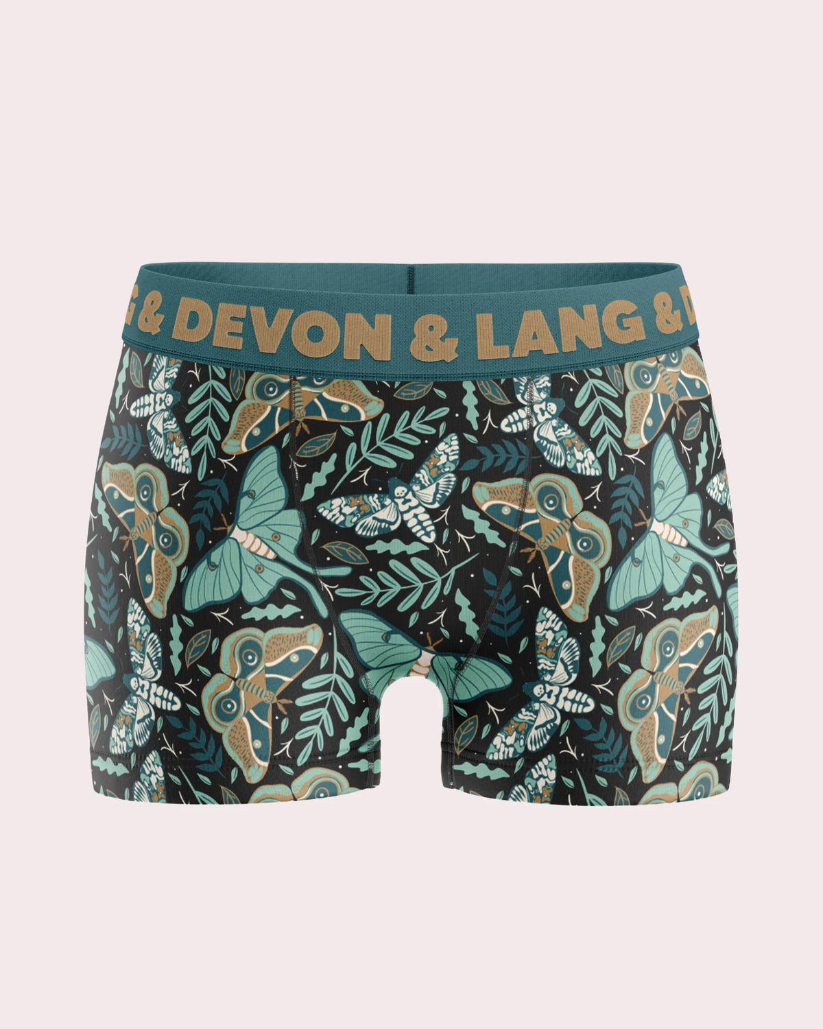 Devon + Lang Bria Boyshort in Midnight Moths print — Cloud Nine Pajamas Edmonton
