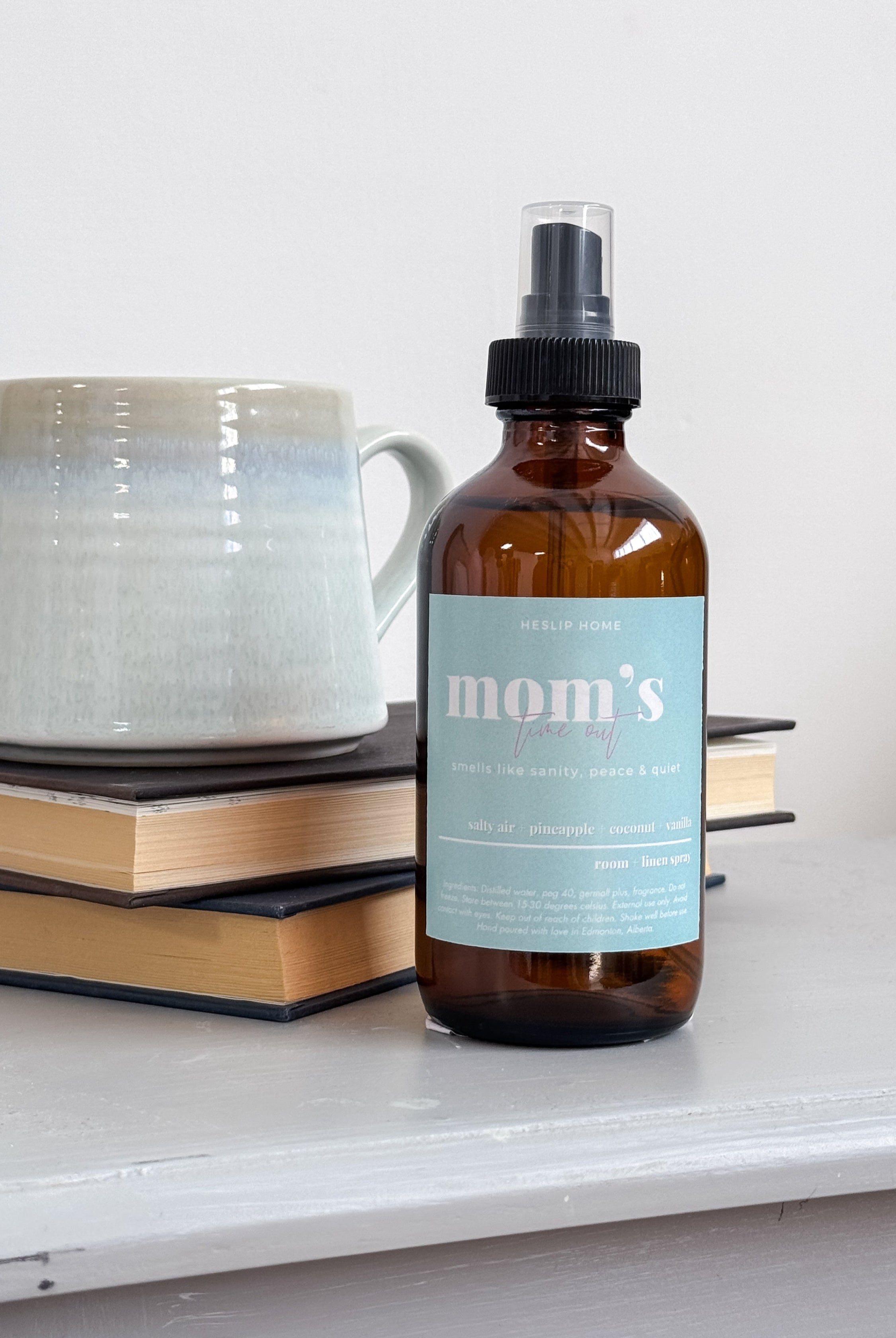 Mom's Time Out 8oz Room & Linen Spray | Salt + Pineapple + Coconut + Vanilla