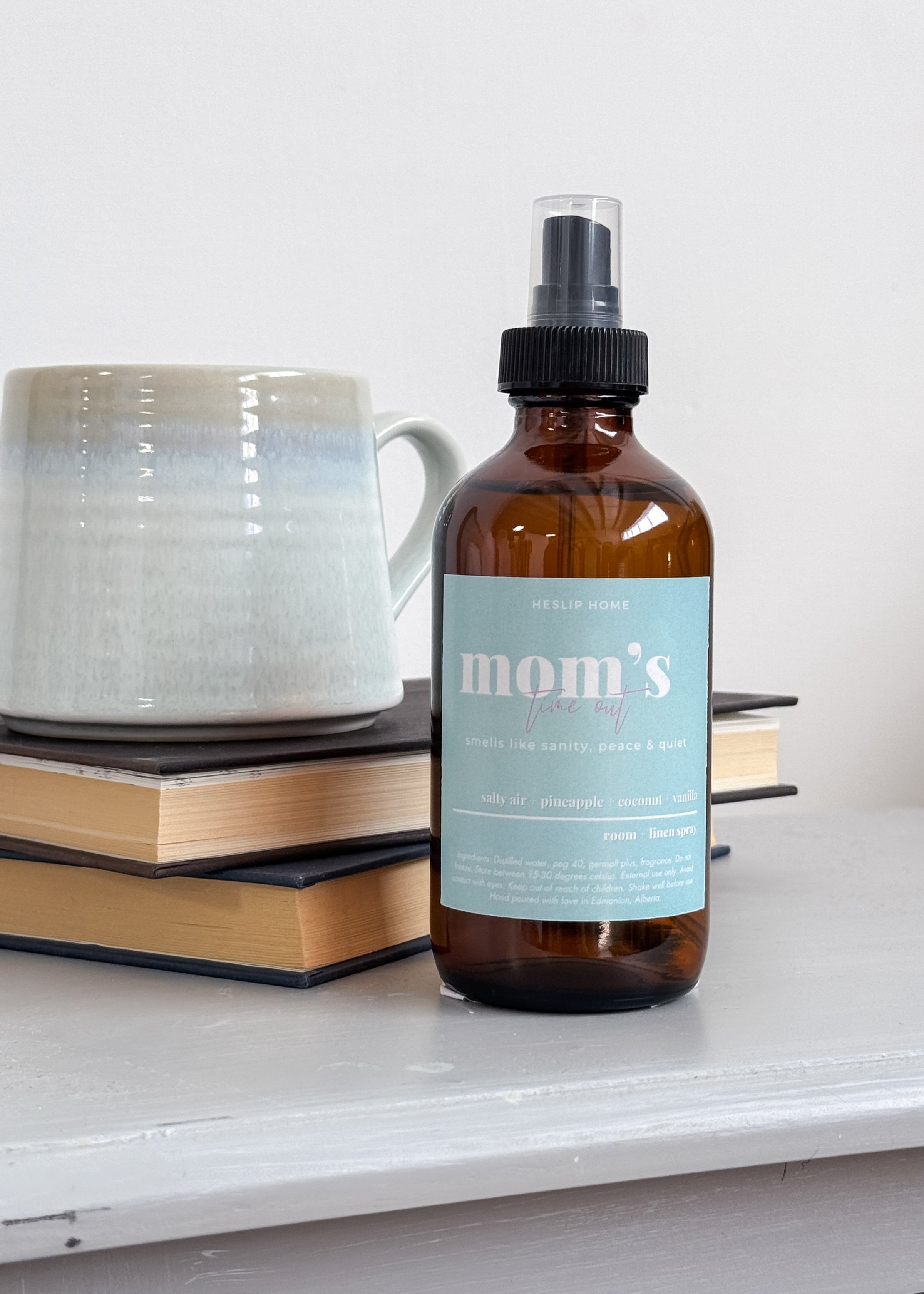 Mom's Time Out 8oz Room & Linen Spray | Salt + Pineapple + Coconut + Vanilla