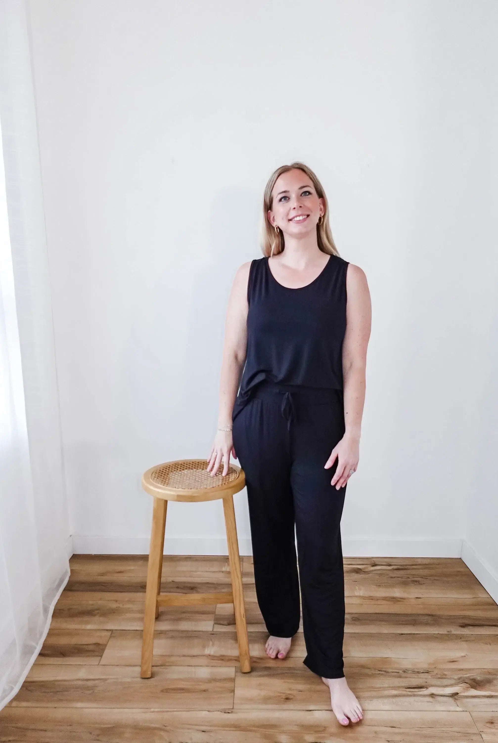 🖤 PJ Tank/Straight Leg Pant Bamboo | Black Beauty 🖤