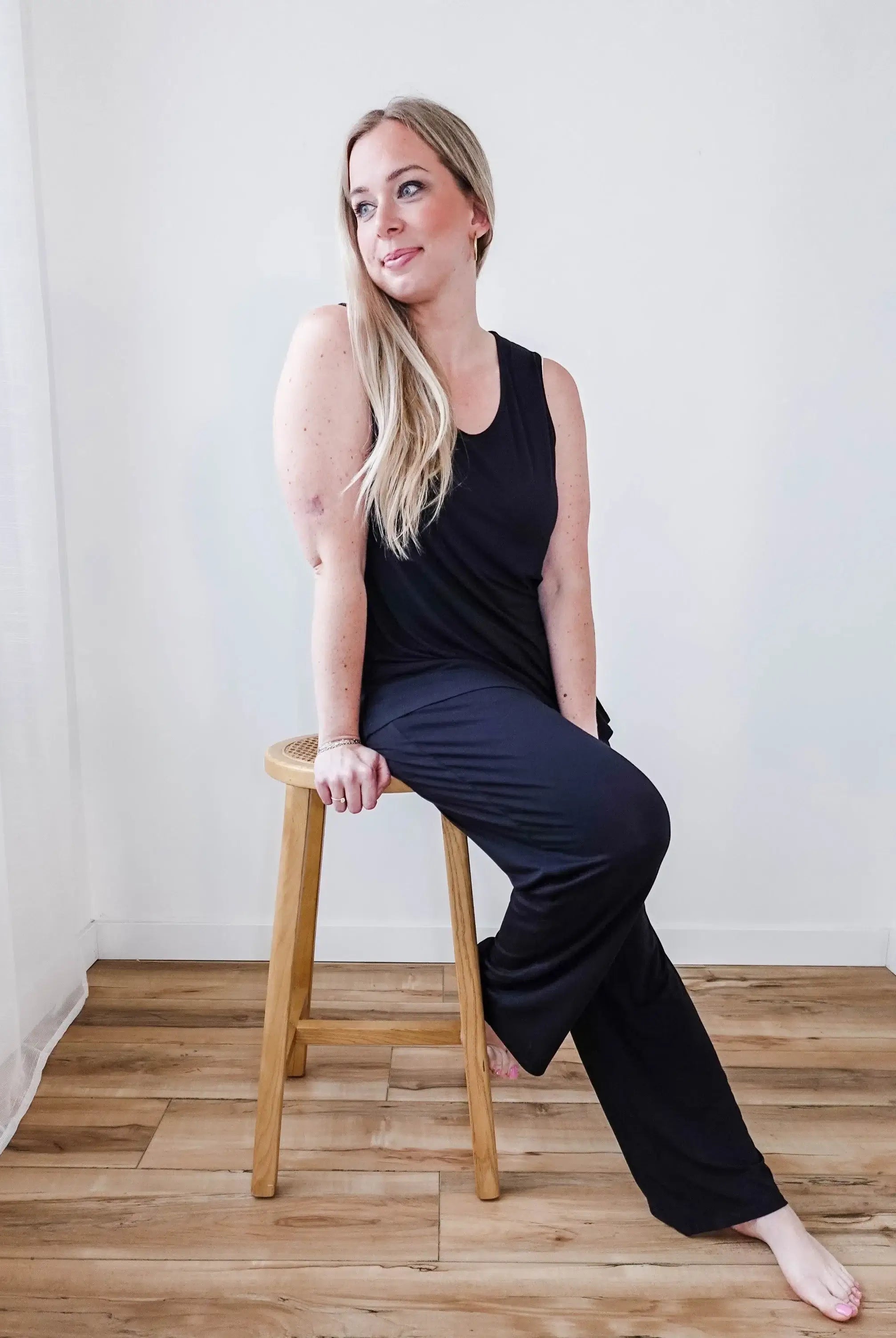 🖤 PJ Tank/Straight Leg Pant Bamboo | Black Beauty 🖤