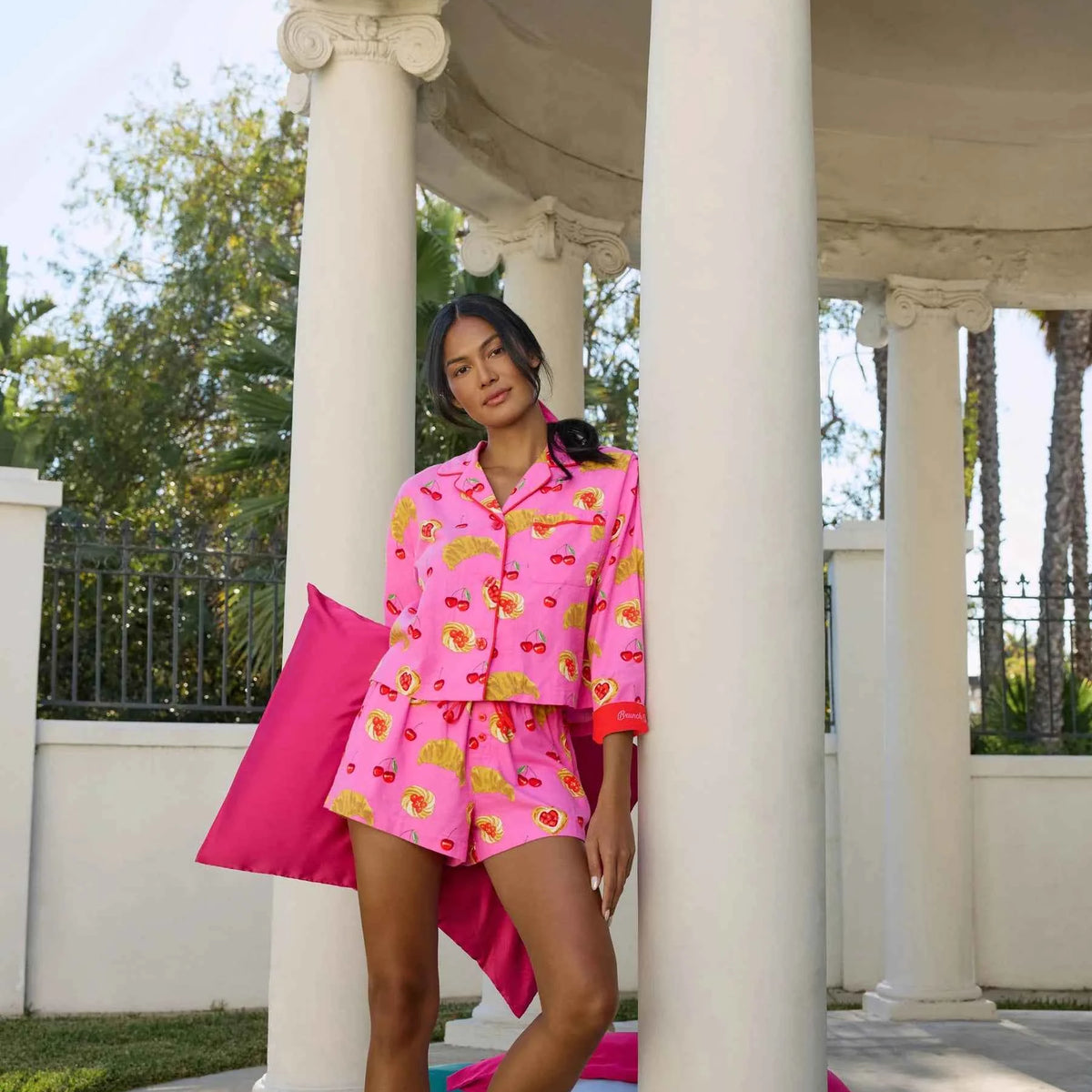 PJ Salvage Flannel Short Set Brunch Club