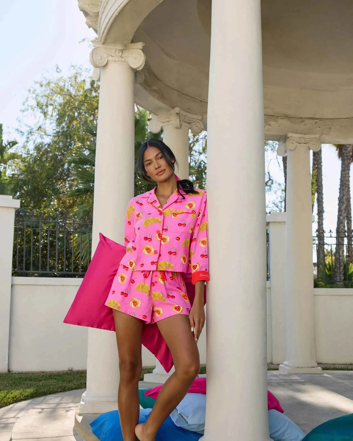 PJ Salvage Flannel Short Set Brunch Club