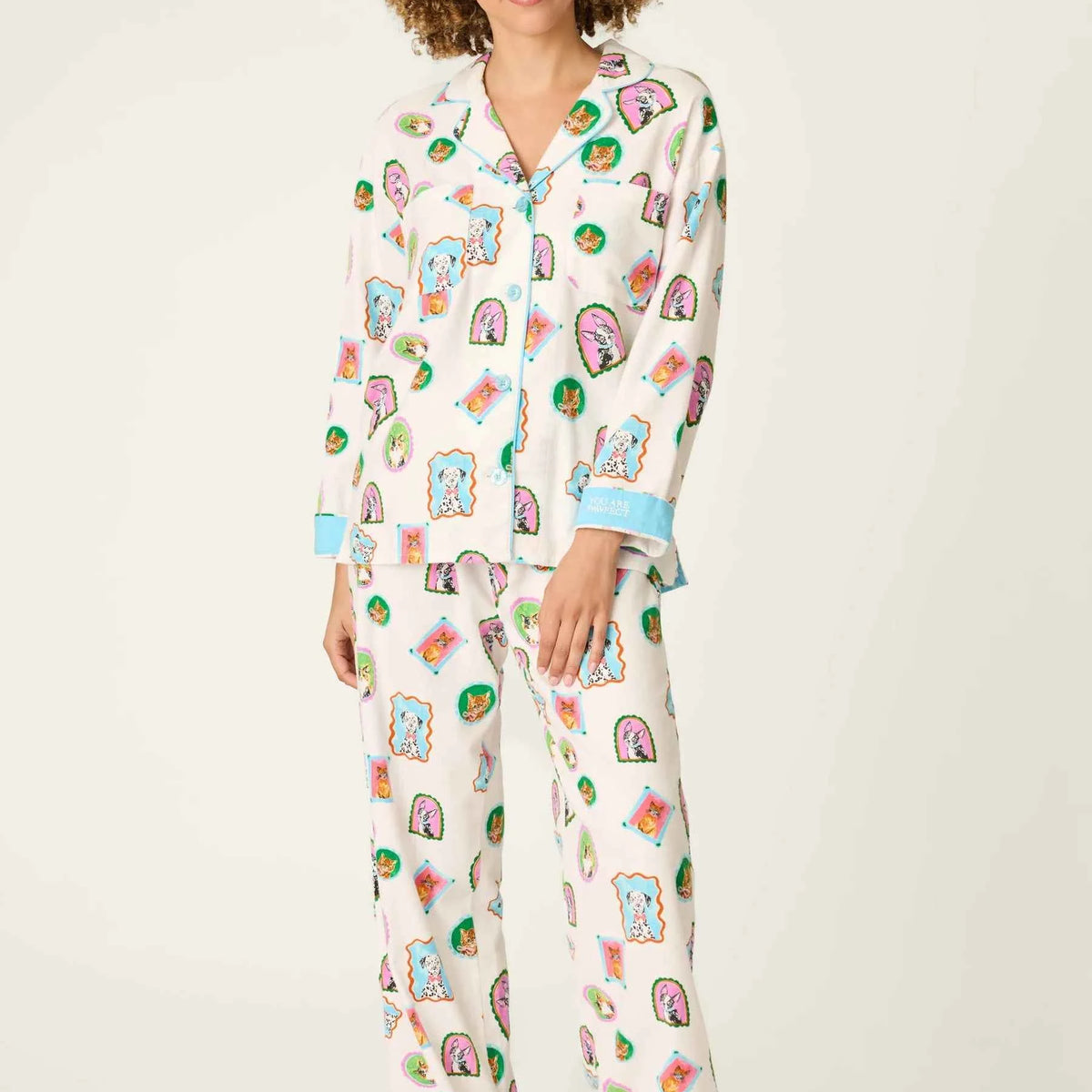 PJ Salvage 3 Piece Flannel Set You Are Pawfect Portraits