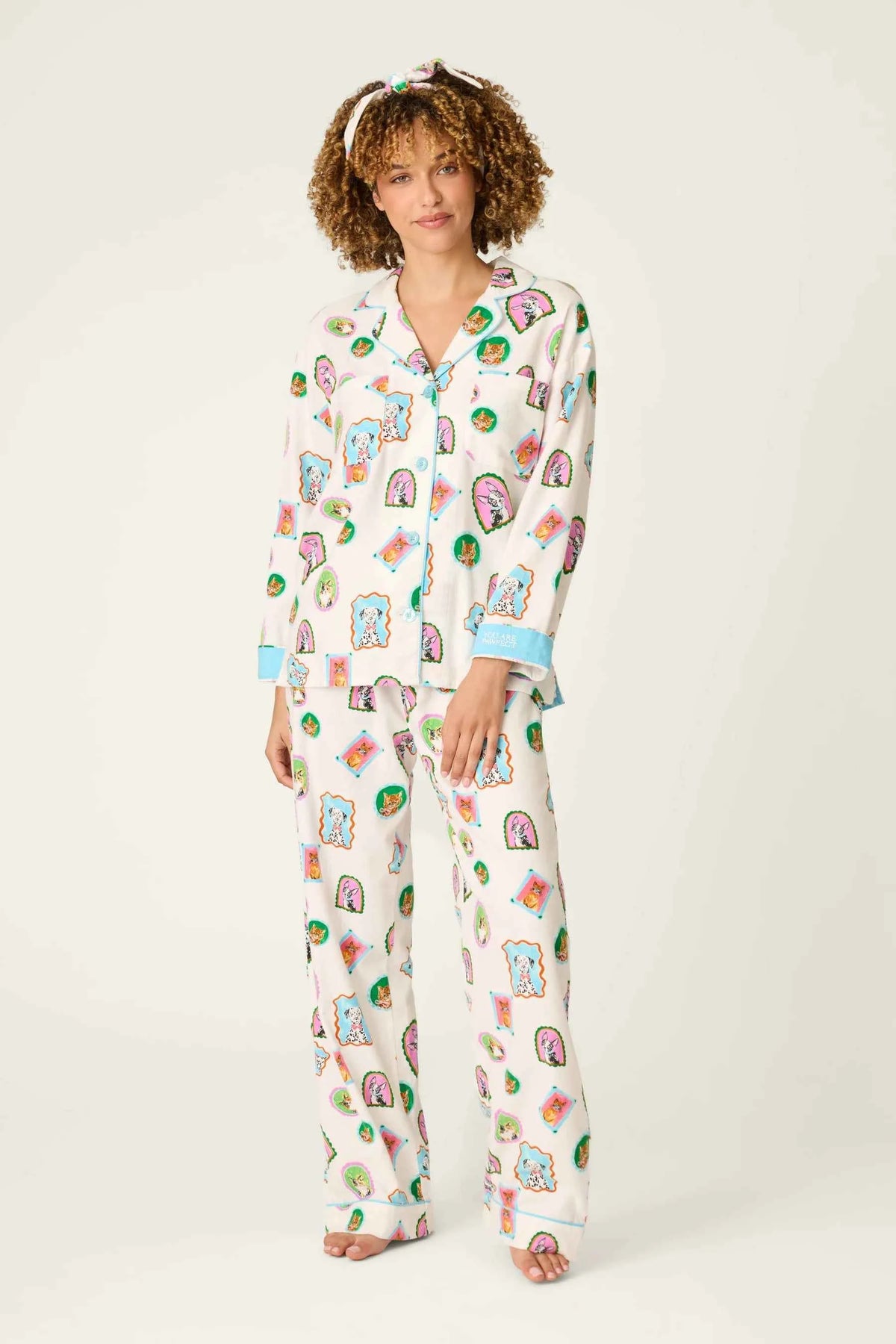 PJ Salvage 3 Piece Flannel Set You Are Pawfect Portraits