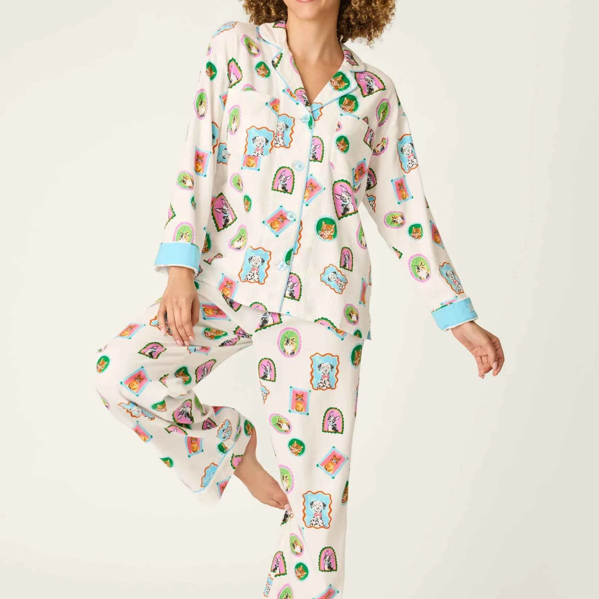 PJ Salvage 3 Piece Flannel Set You Are Pawfect Portraits