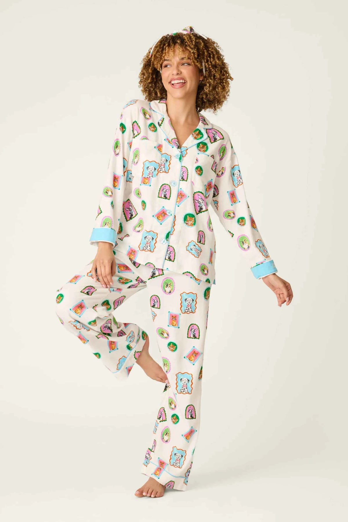 PJ Salvage 3 Piece Flannel Set You Are Pawfect Portraits