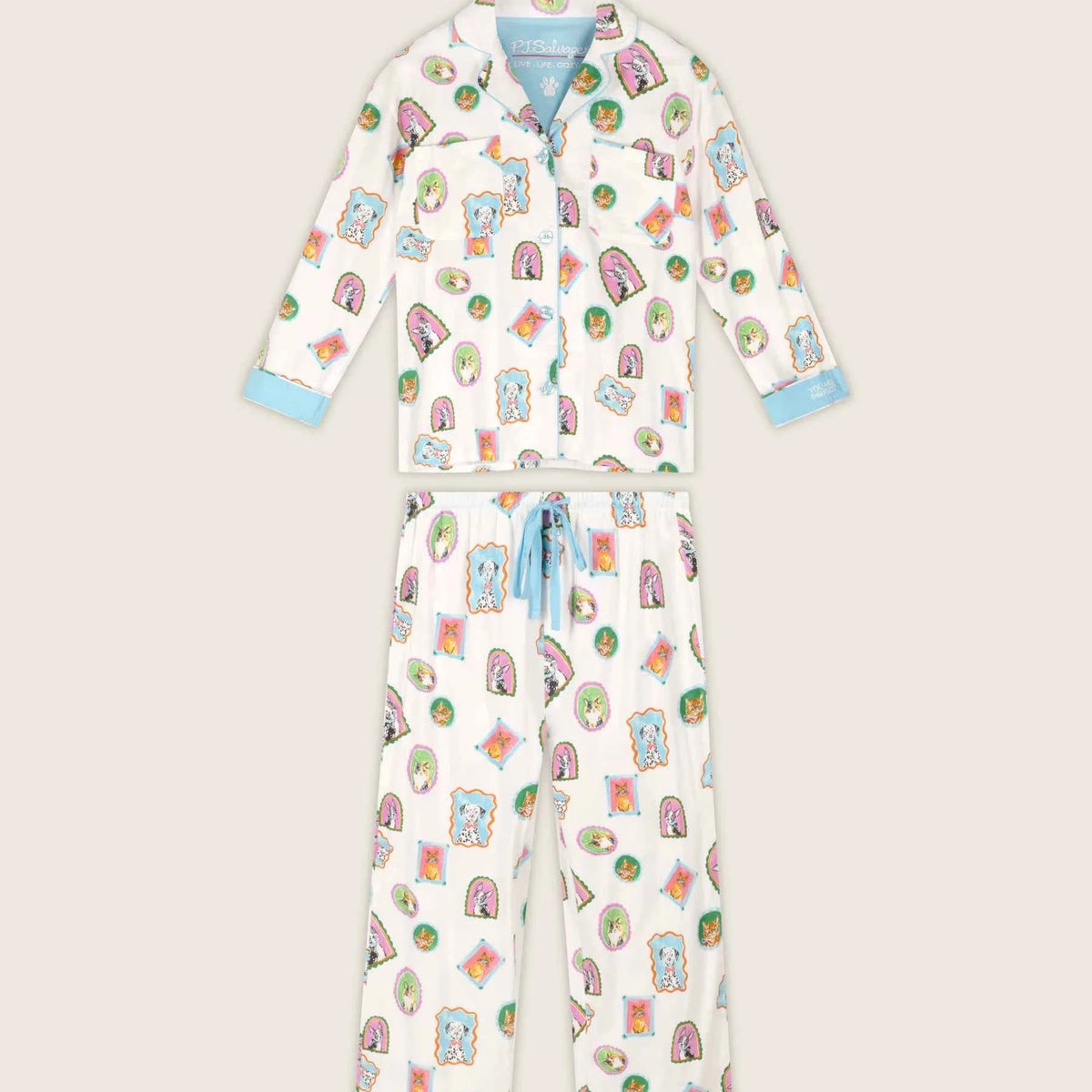 PJ Salvage 3 Piece Flannel Set You Are Pawfect Portraits