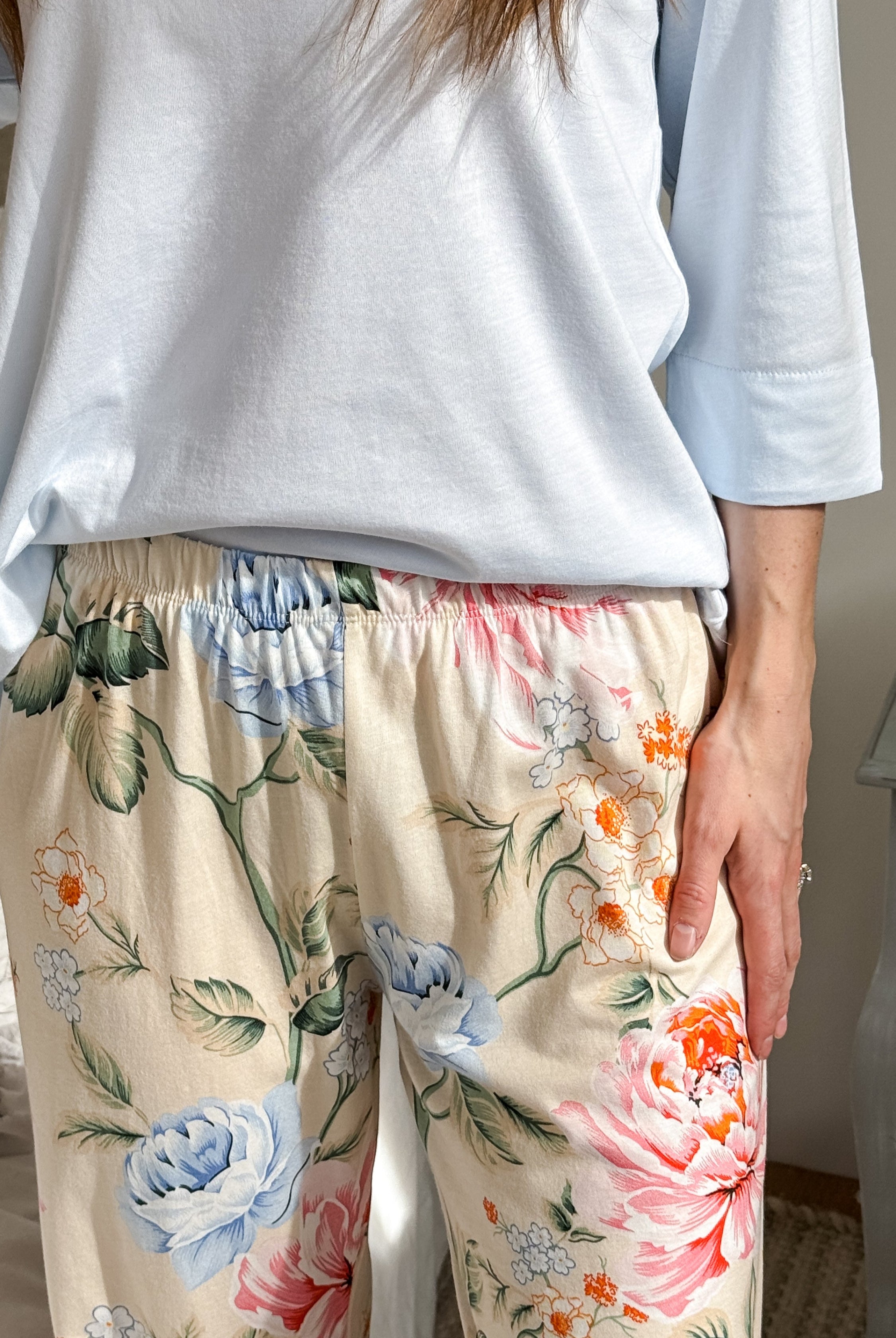 PJ 3/4 Top/Ankle Pant Floral | Ringella