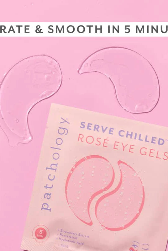 Serve Chilled Rosé Eye Gels | Patchology (Single Pair)