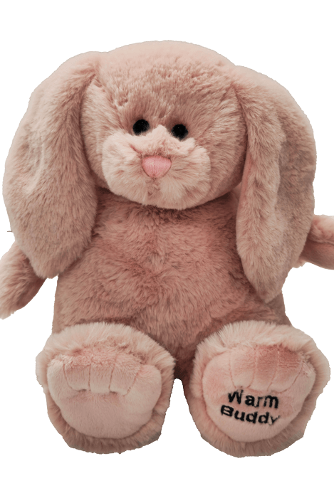 Cuddle Buddy Pink Bunny pink plush bunny from warm buddy with heating pack for moist therapy