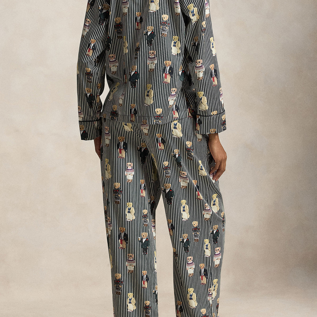 Polo Ralph Lauren Madison Bear Pajama Set back view — Cloud Nine Pajamas