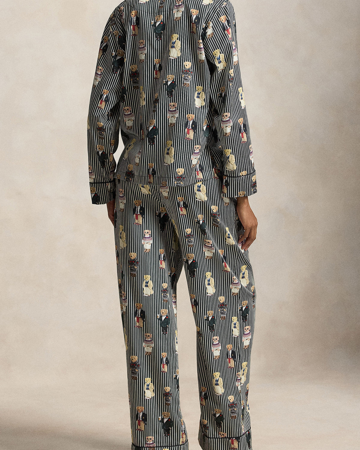 Polo Ralph Lauren Madison Bear Pajama Set back view — Cloud Nine Pajamas