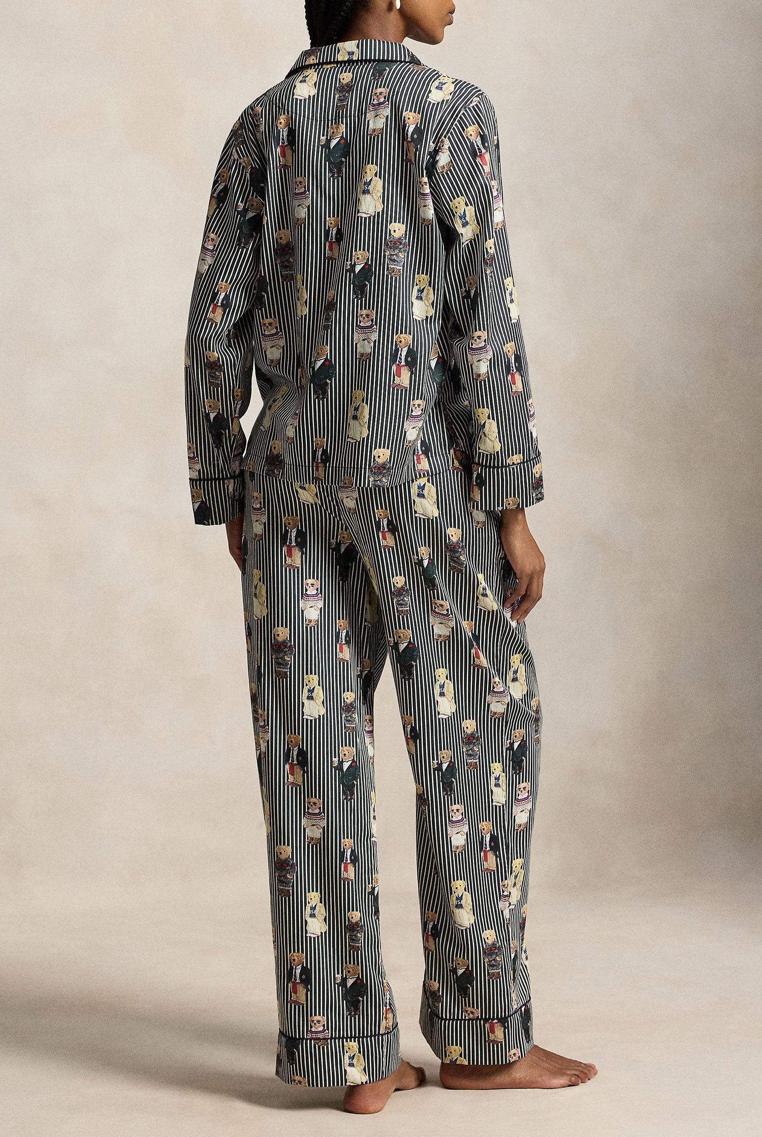 Polo Ralph Lauren Madison Bear Pajama Set back view — Cloud Nine Pajamas