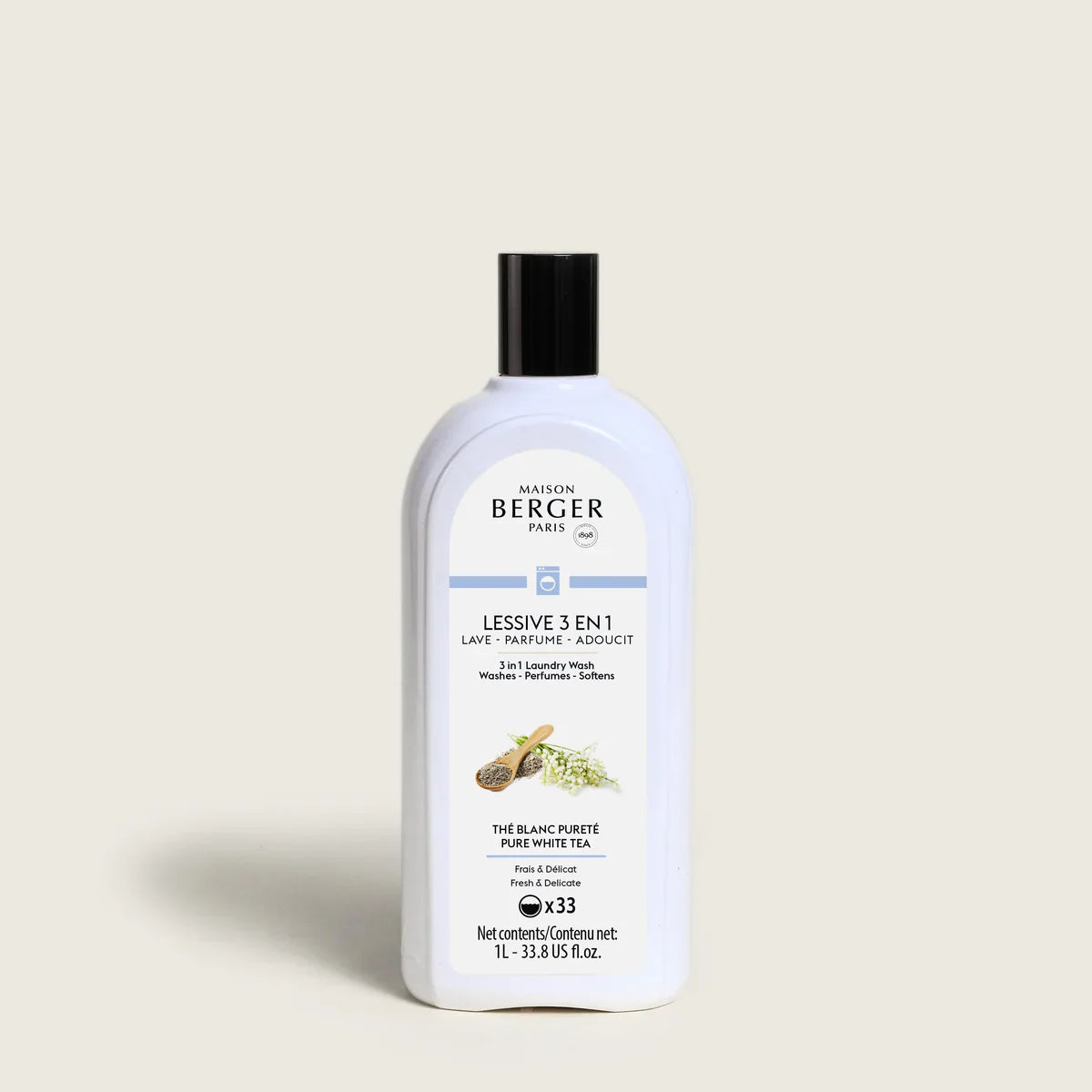maison berger 3 in 1 laundry wash pure white tea