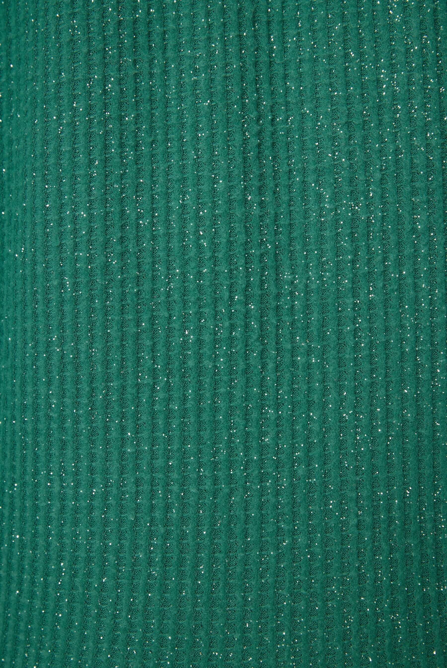 Forest Green Fireside Sparkle Brushed Thermal PJ Set | Long Sleeve Top & Jogger Pants | PJ Salvage