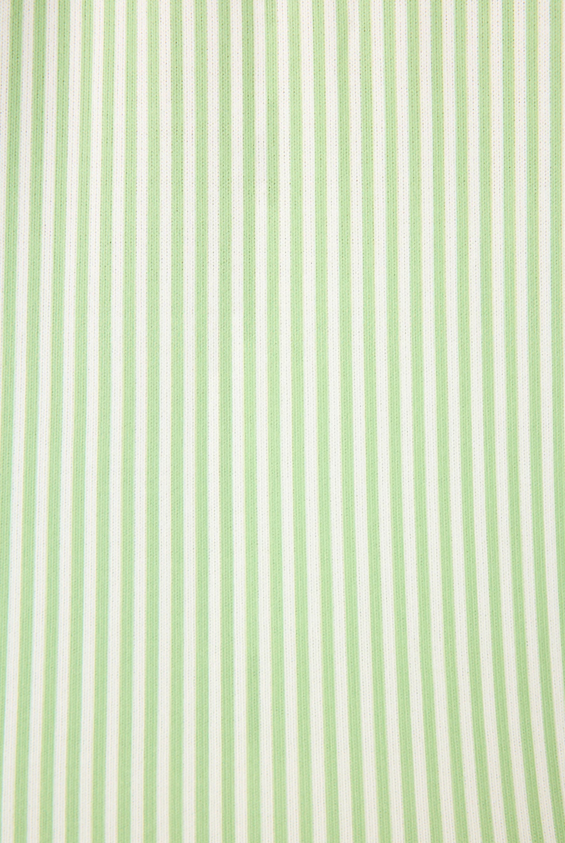 Pupcation Palms Vacay Mode Kiwi Stripe 3-Piece PJ Set PJ Salvage green and white striped fabric texture.