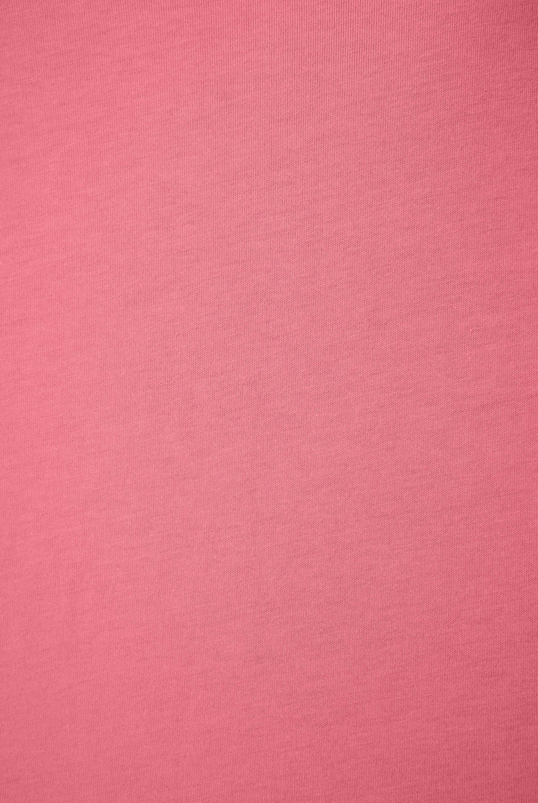 PJ SALVAGE Graphic Print Softee Tee & Short Lounge Set in "Time to Wine Down" rose pink. Close-up shot of the softee fabric and colour