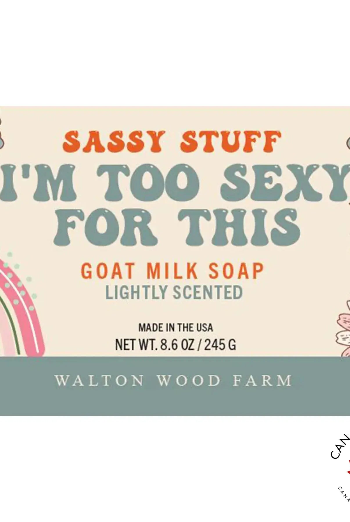 i'm too sexy for this goat milk soap bar walton wood farm