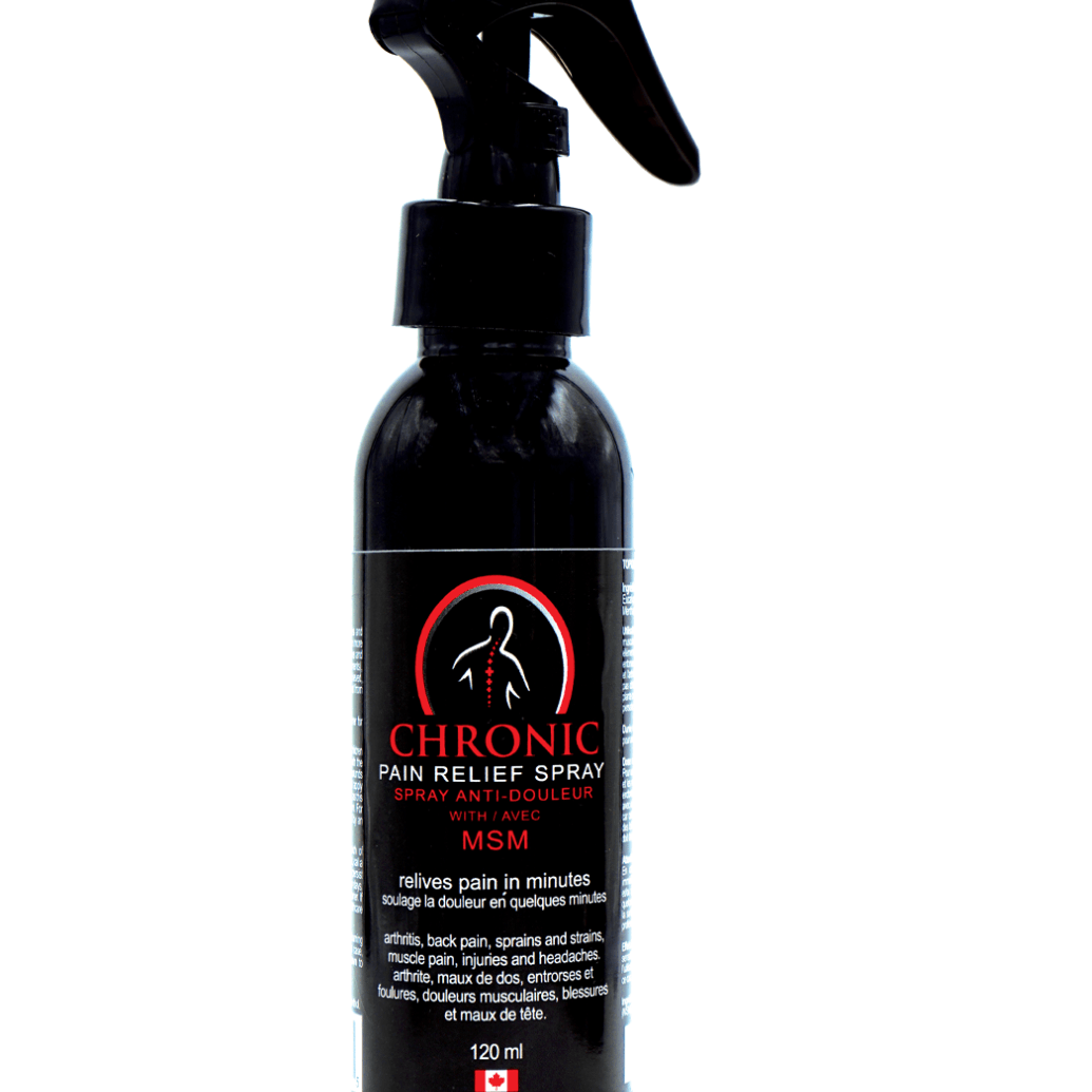 CPR MSM Spray Fast-Acting Chronic Pain Relief in a 110ml bottle for quick pain relief.
