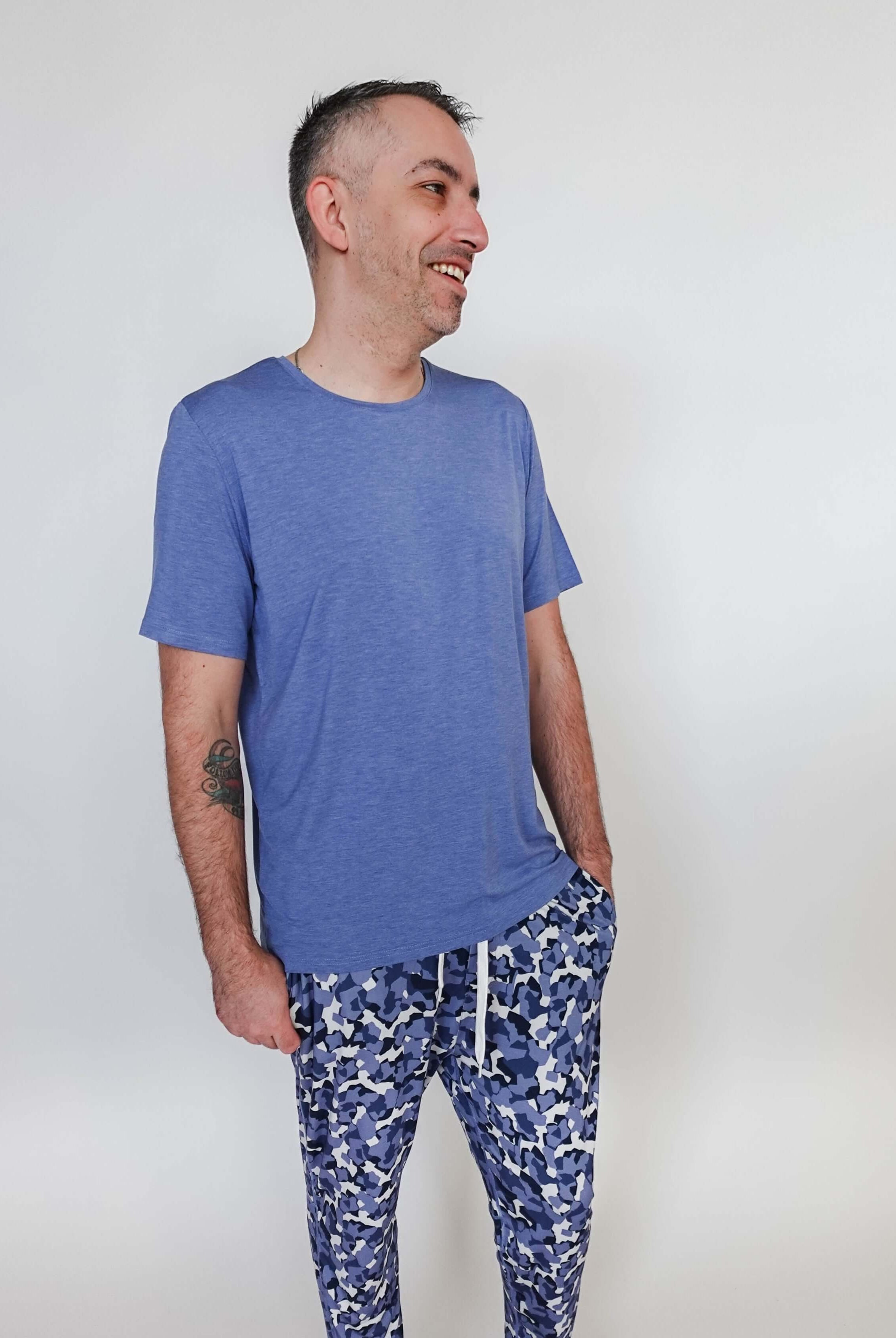 Short Sleeve Tee - Unisex Bamboo | Heather Blue