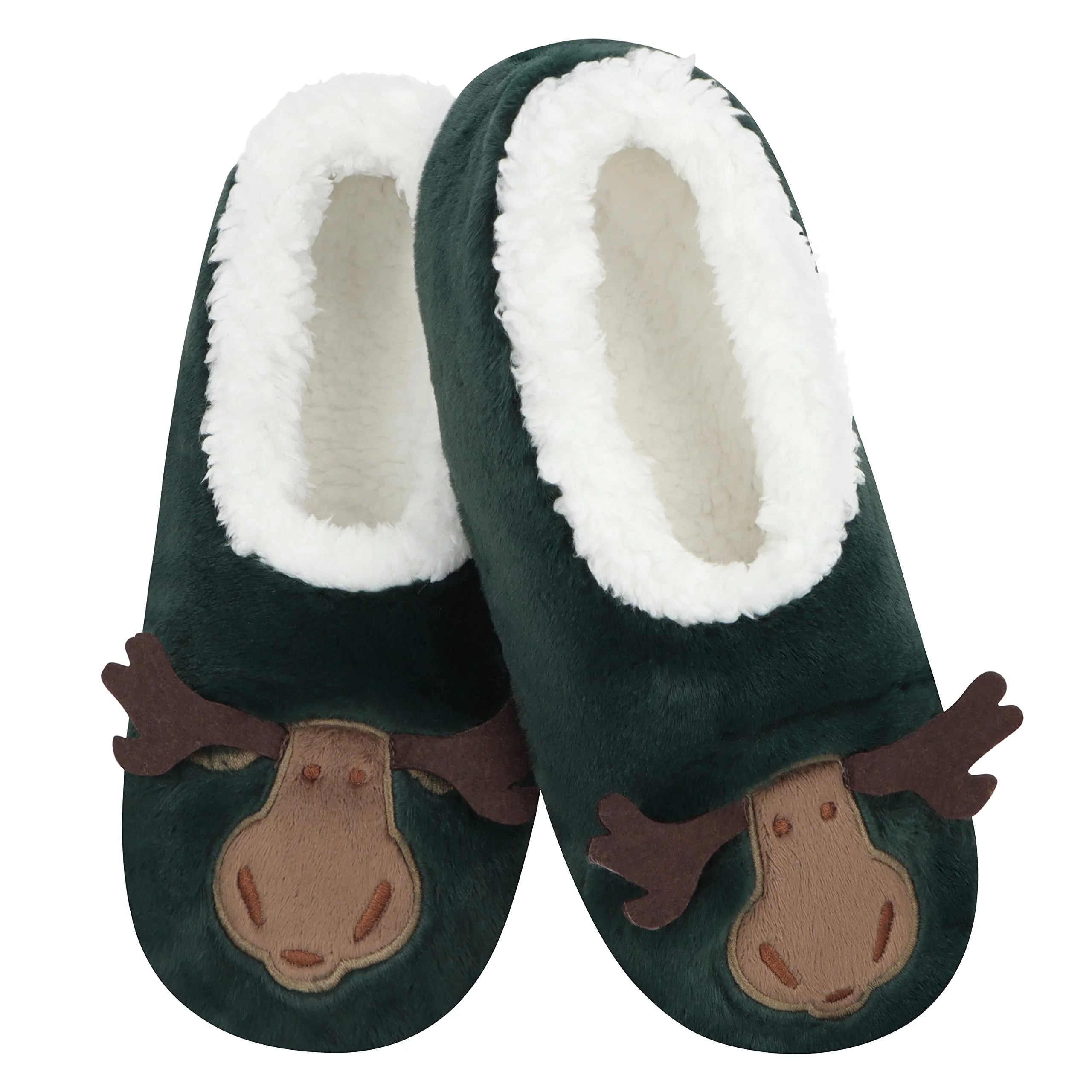 The Zoo Crew Fur Animals Slipper Socks Snoozies Moose