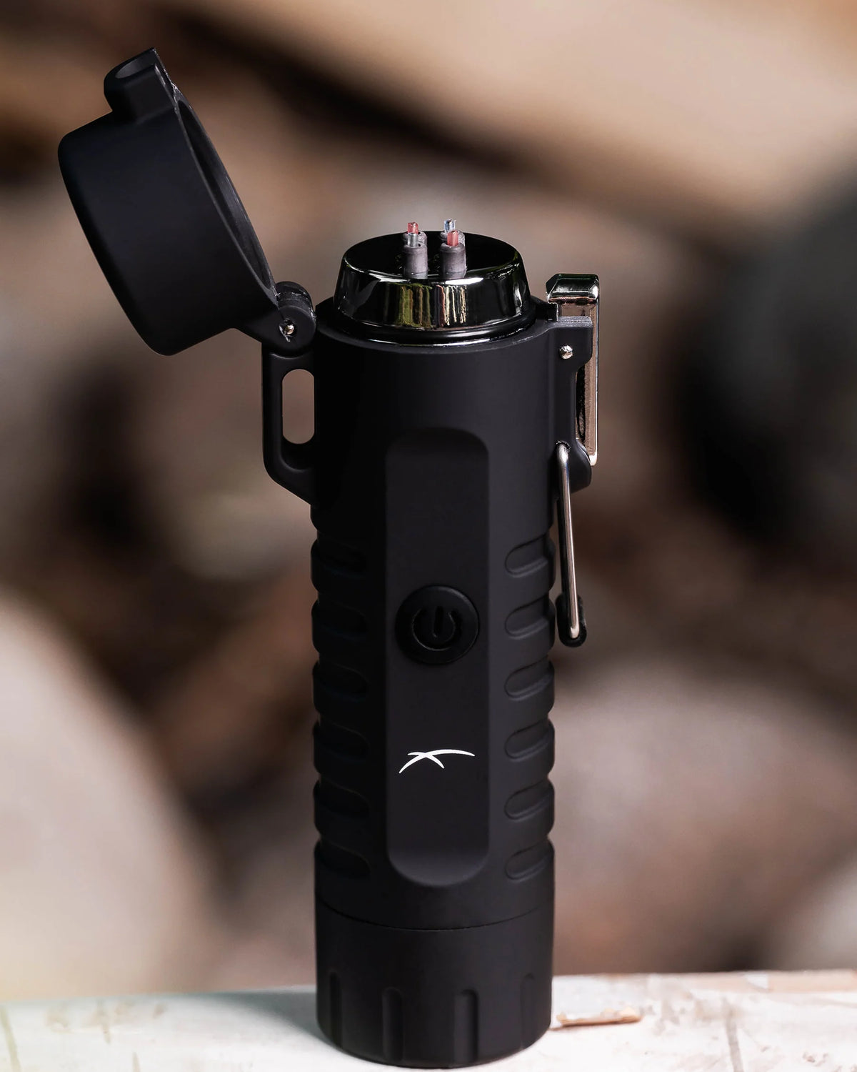 Sizzle Survival USB Rechargeable Electric Plasma Lighter & Flashlight in Black - Cloud Nine Pajamas