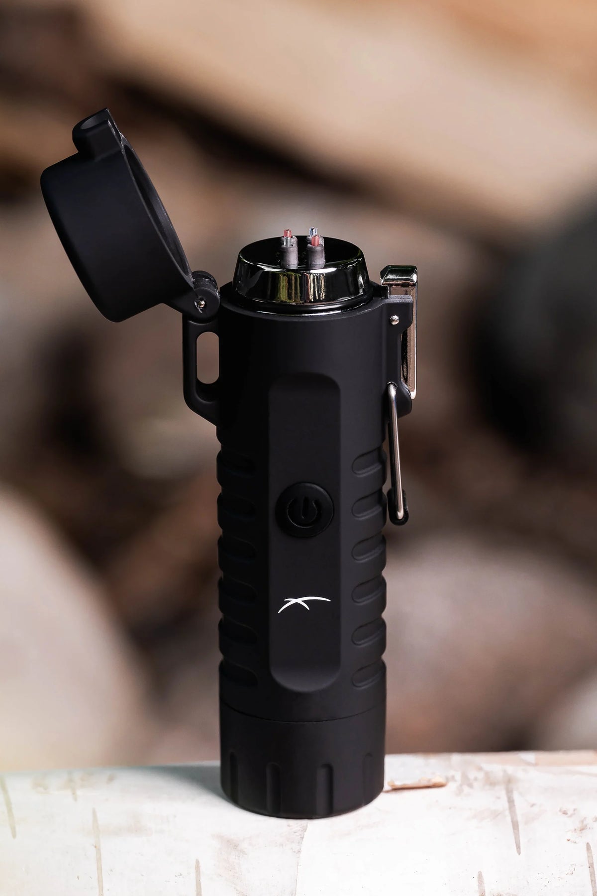 Sizzle Survival USB Rechargeable Electric Plasma Lighter & Flashlight in Black - Cloud Nine Pajamas