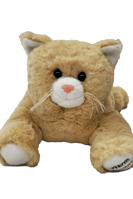 warm buddy tan 15" kitten warming heat pack plush Heat Up Stuffed Animal Tan Buddy Kitten