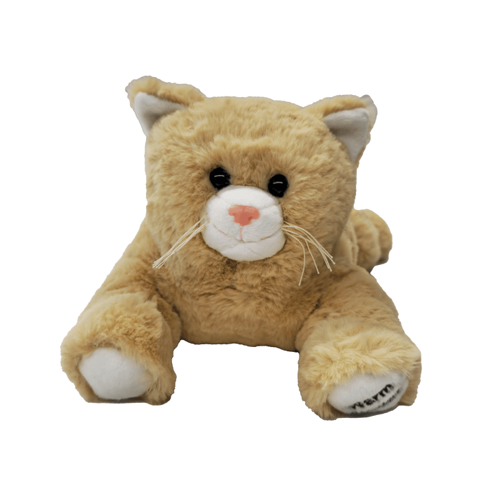 warm buddy tan 15" kitten warming heat pack plush Heat Up Stuffed Animal Tan Buddy Kitten