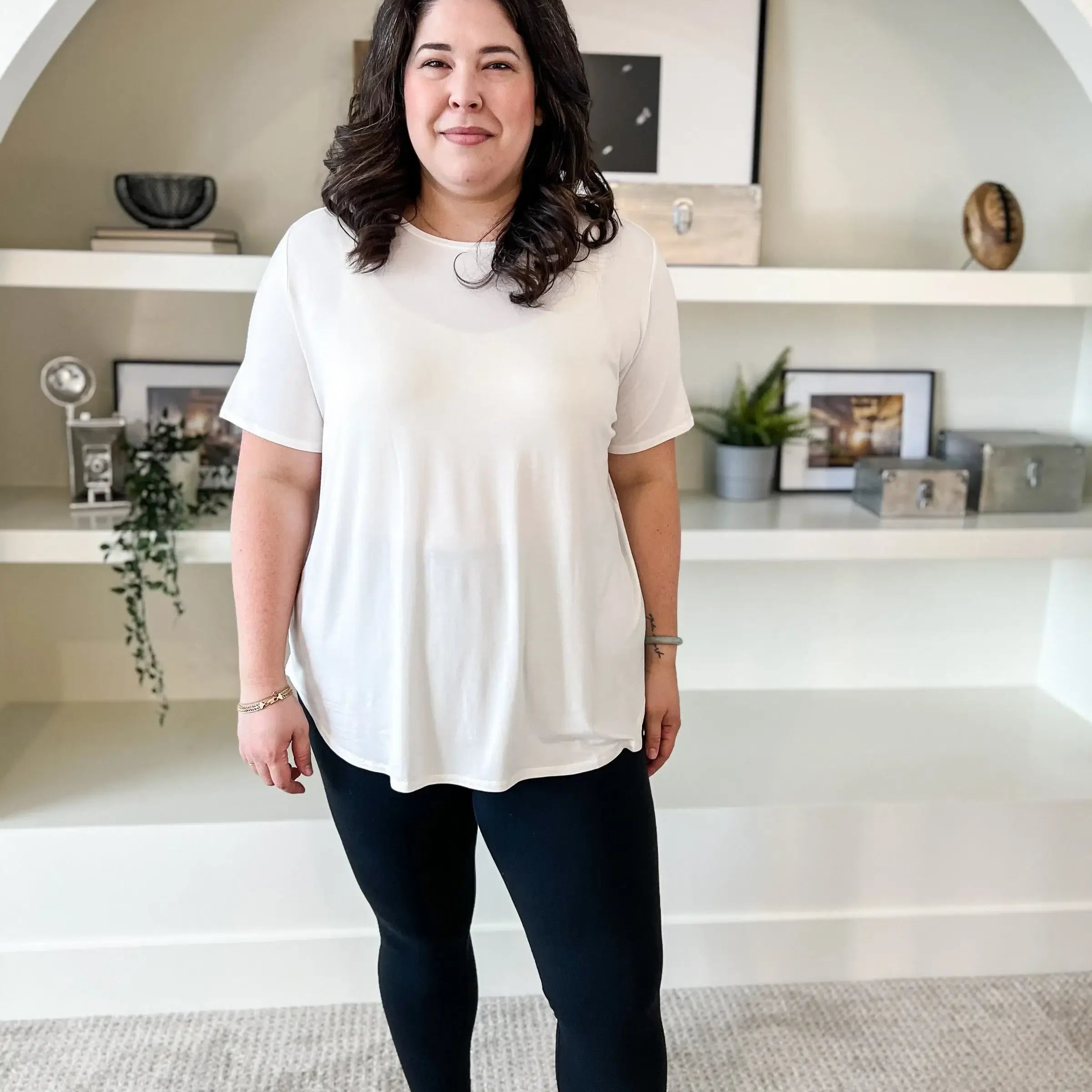 Tee Essential Basic Bamboo in white