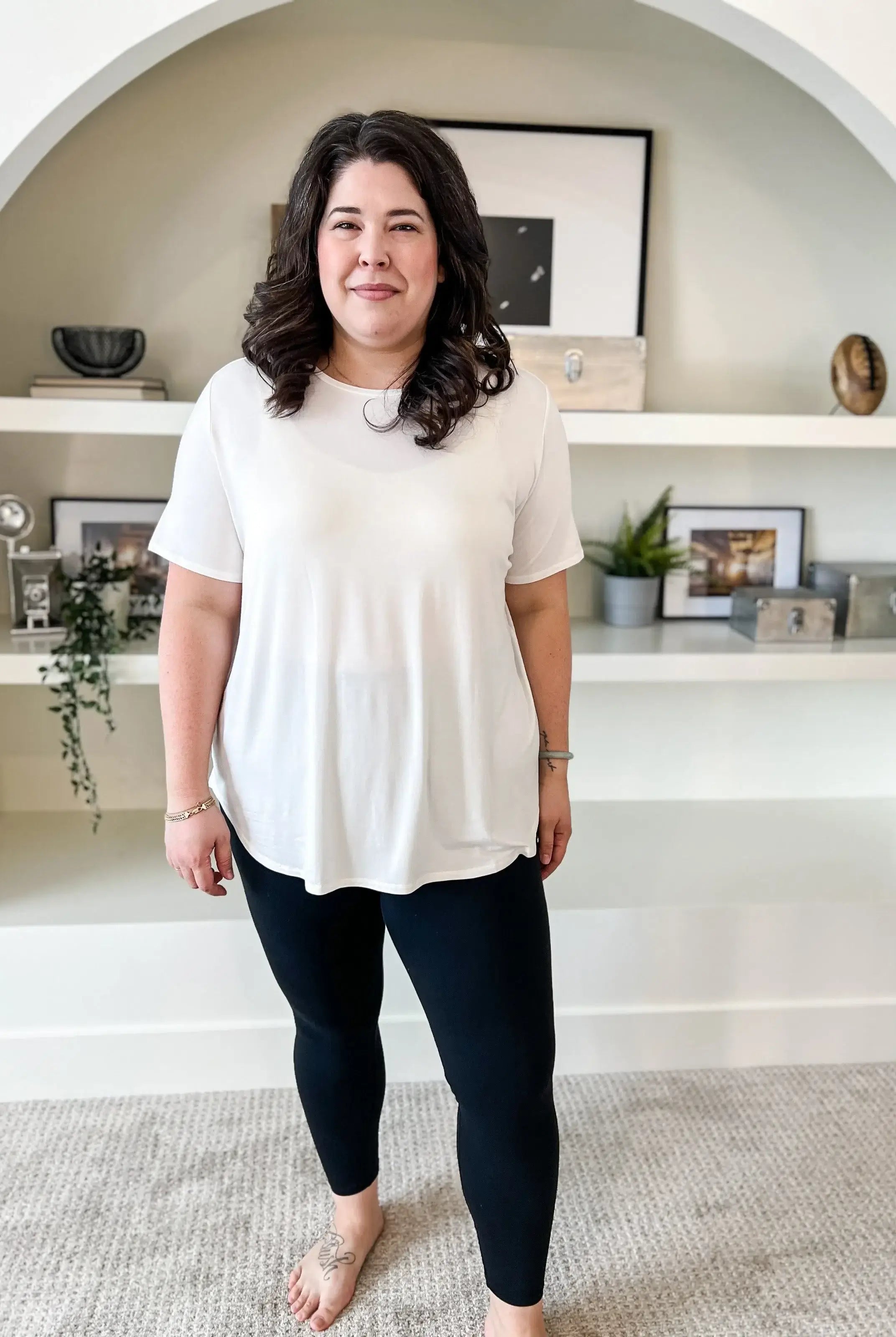 Tee Essential Basic Bamboo in white