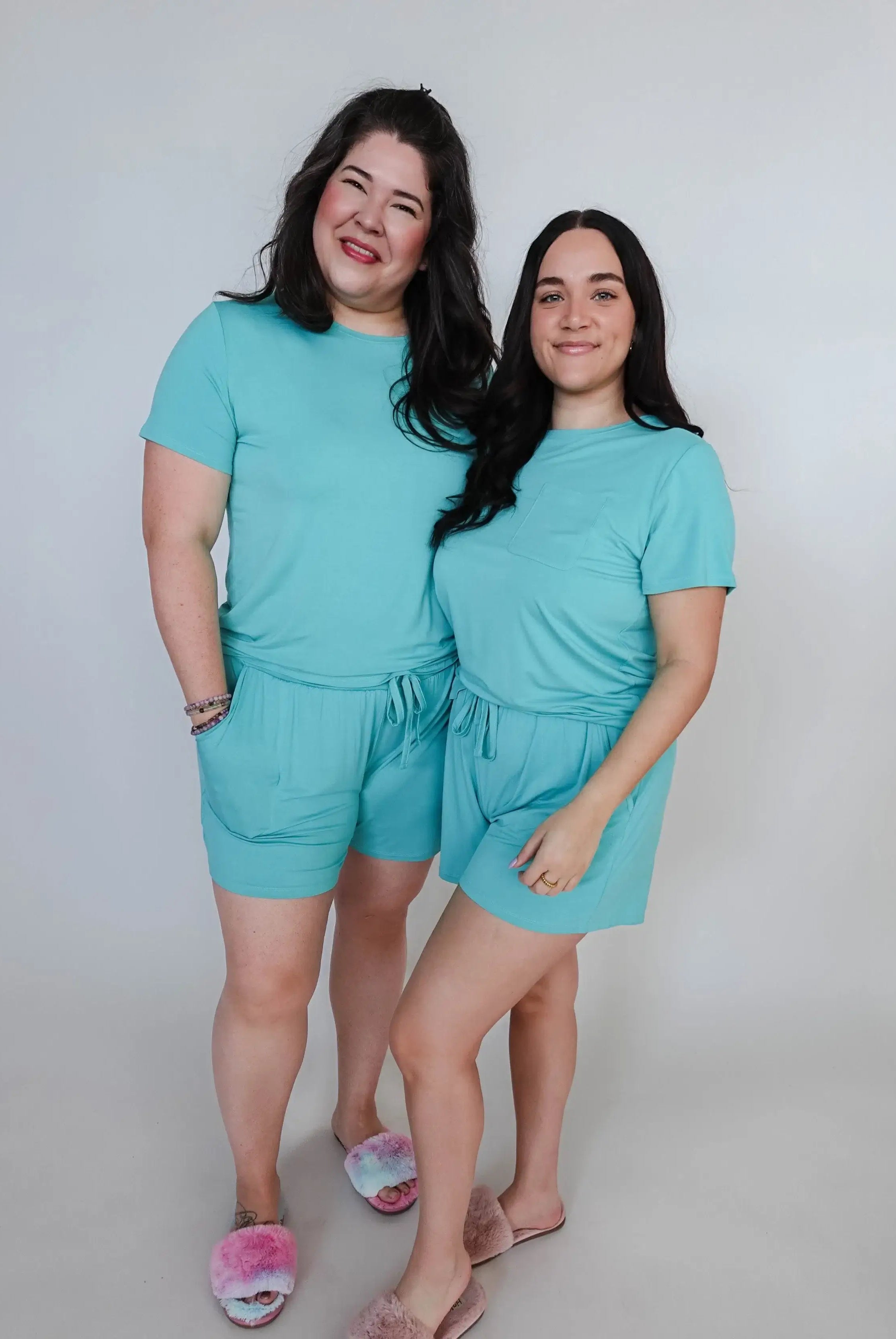 Tee & Short PJ Set - Bamboo | Seafoam