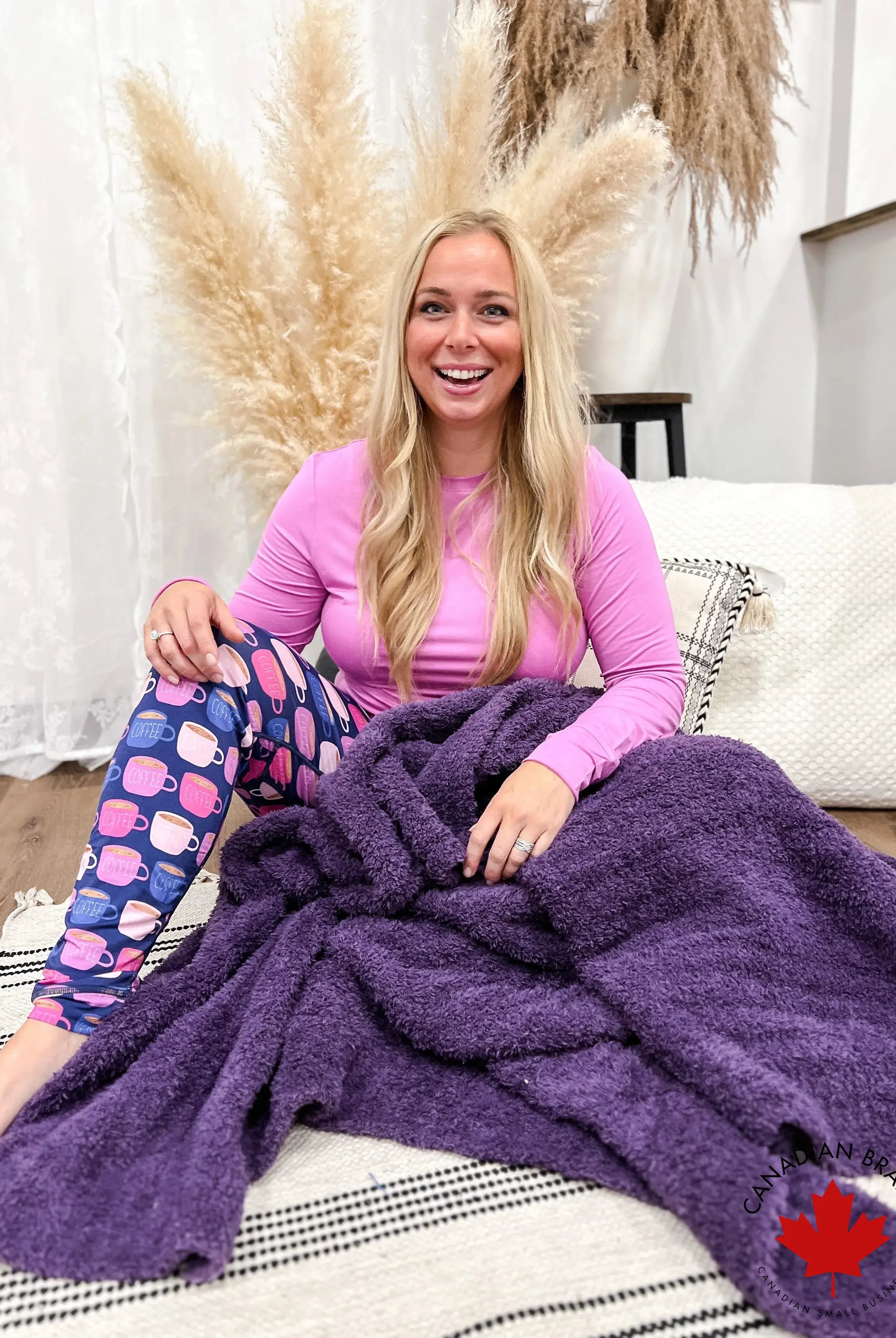 The Cozy Cabin Blanket-Lounge By Jan Marie-Cloud Nine Pajamas