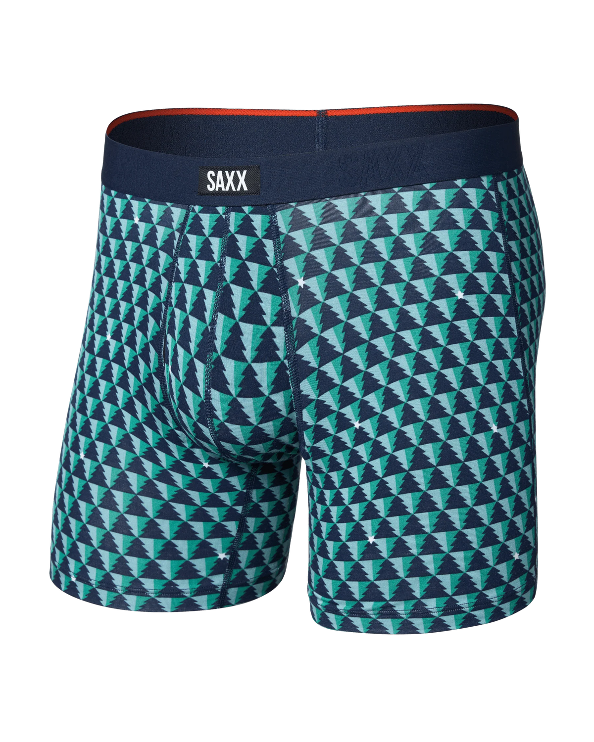 SAXX Vibe Xtra Soft Boxer Brief Tree Farm front product shot — Cloud Nine Pajamas Edmonton