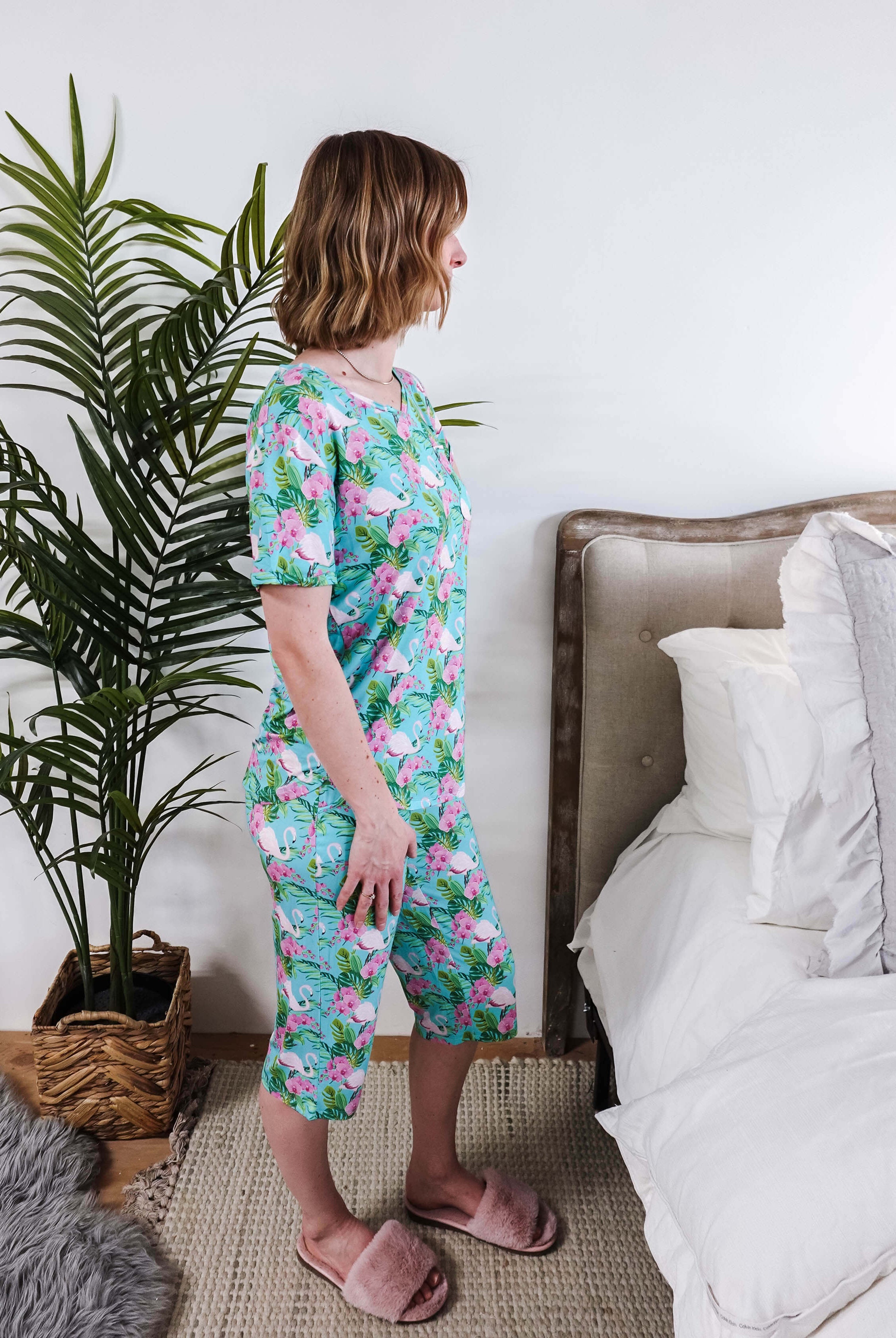 Tropic Like It's Hot Print Tee & Capri Bamboo PJ Set | GEORGIA RYLAN
