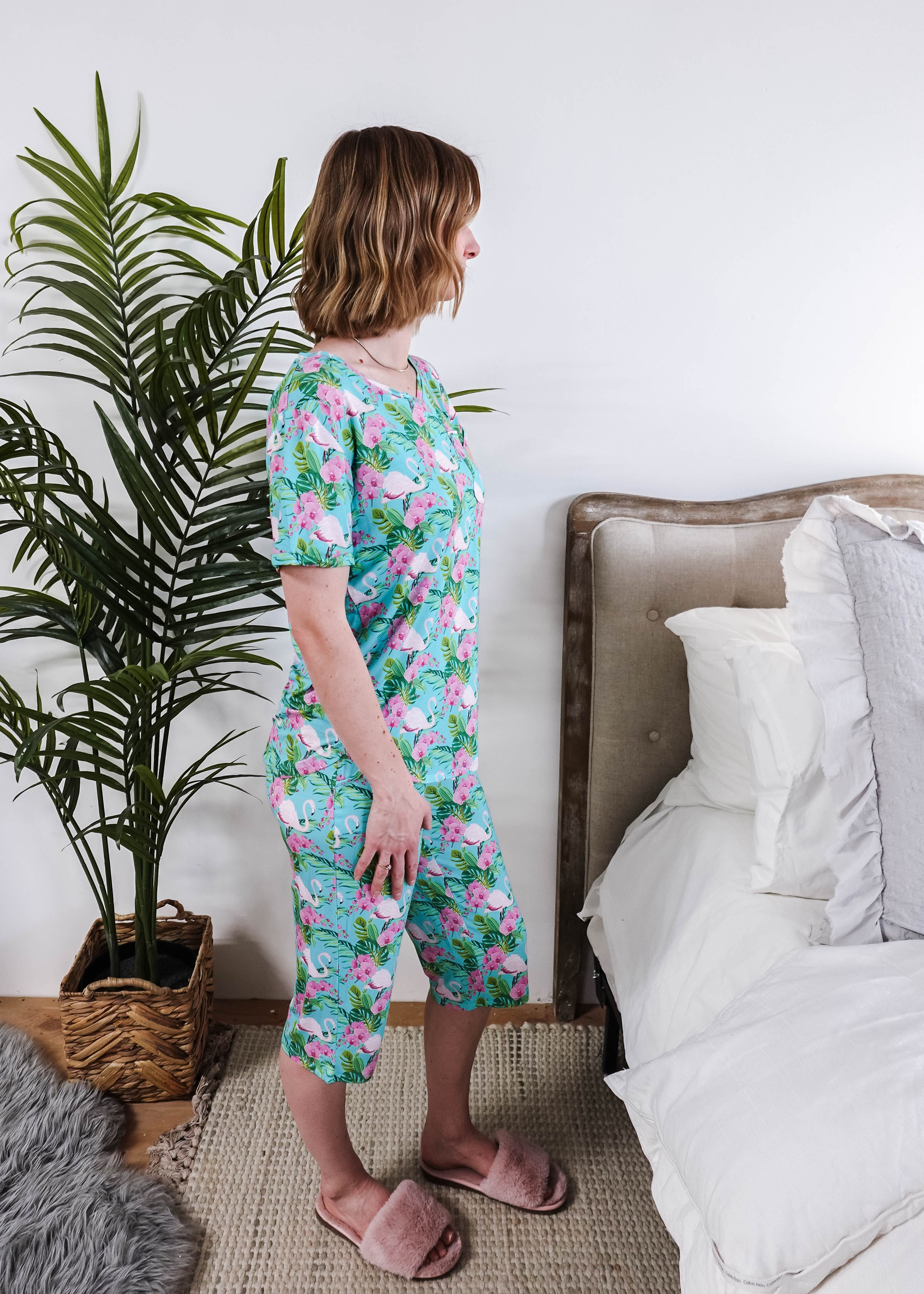 Tropic Like It's Hot Print Tee & Capri Bamboo PJ Set | GEORGIA RYLAN