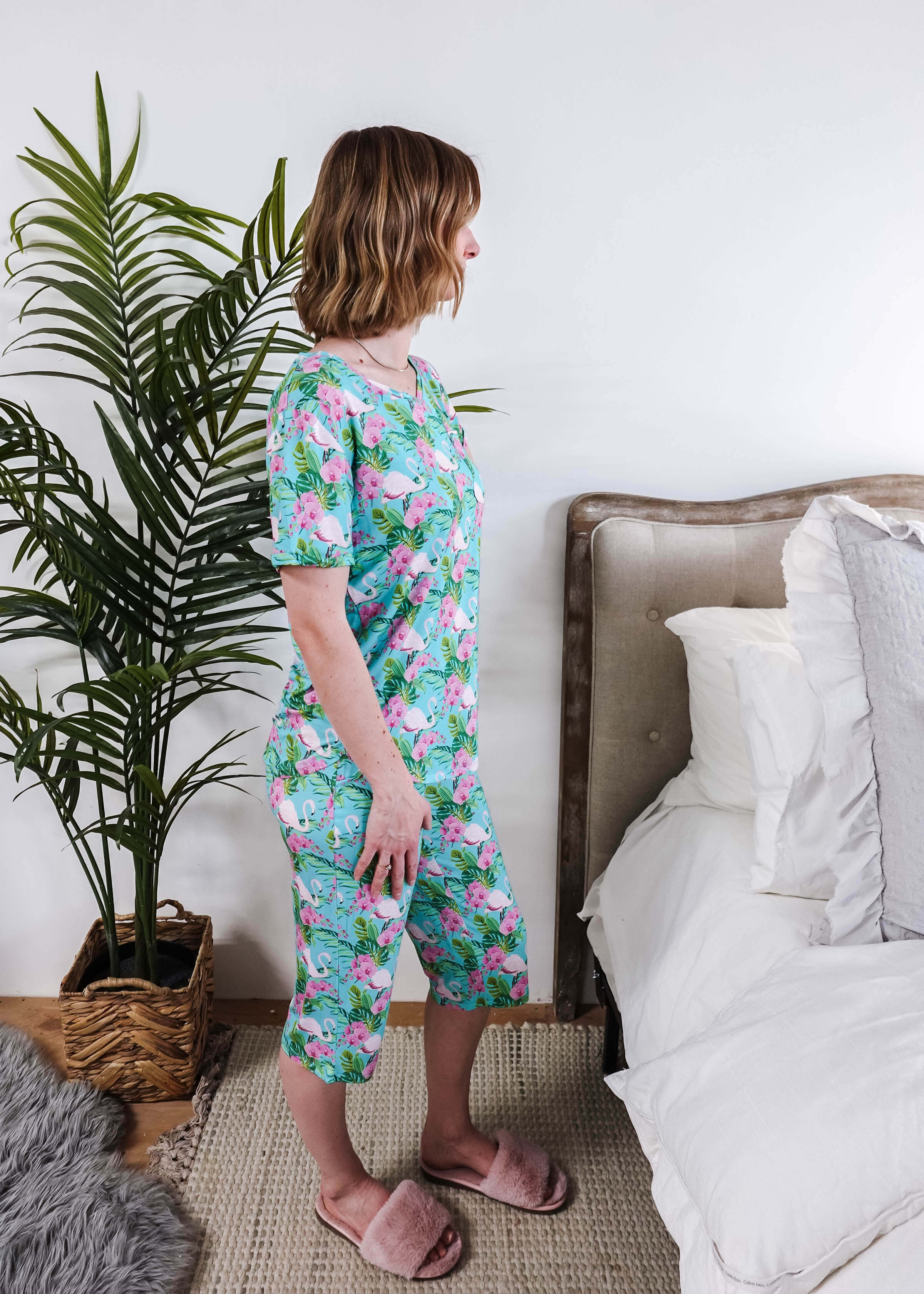 Tropic Like It's Hot Print Tee & Capri Bamboo PJ Set | GEORGIA RYLAN