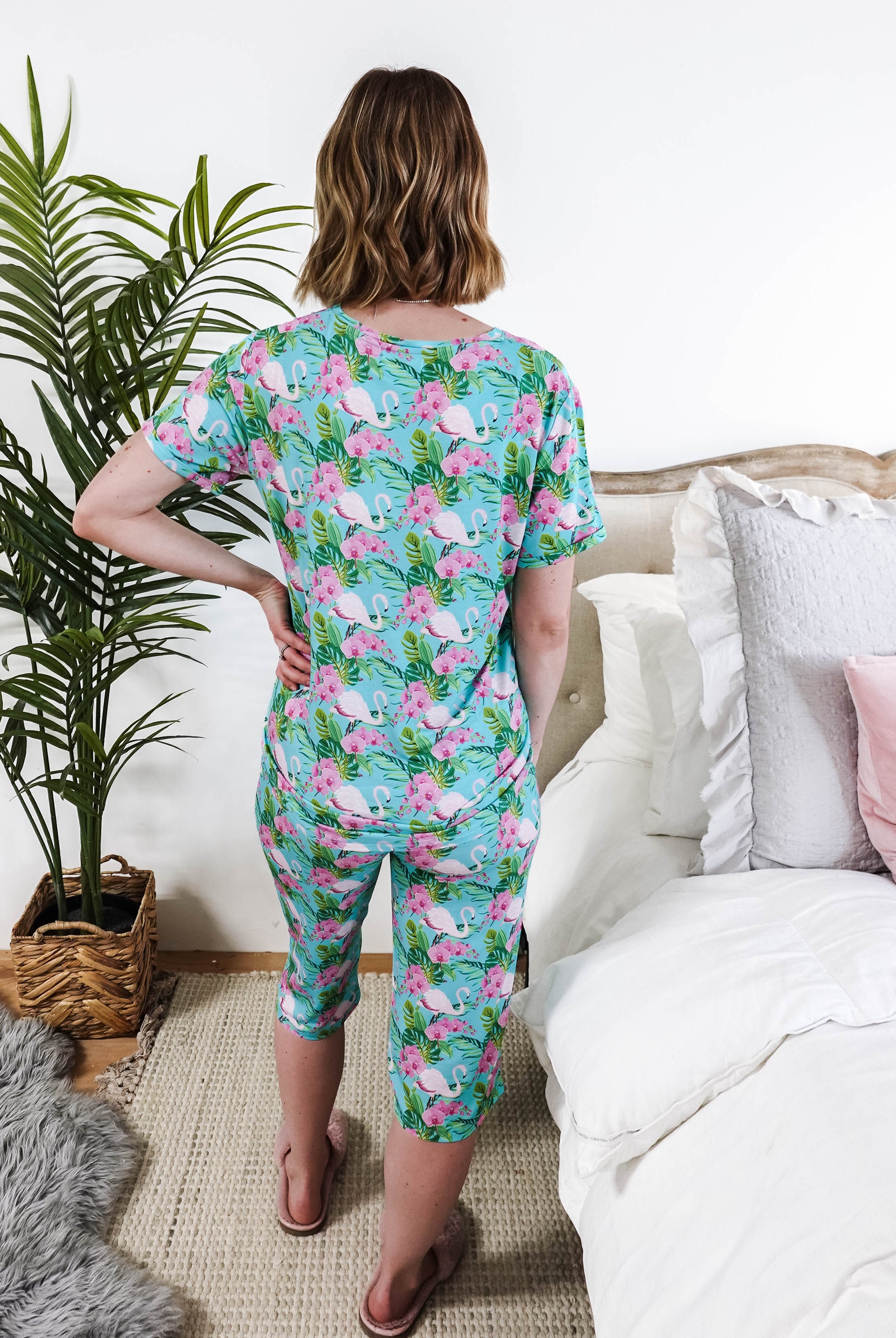 Tropic Like It's Hot Print Tee & Capri Bamboo PJ Set | GEORGIA RYLAN