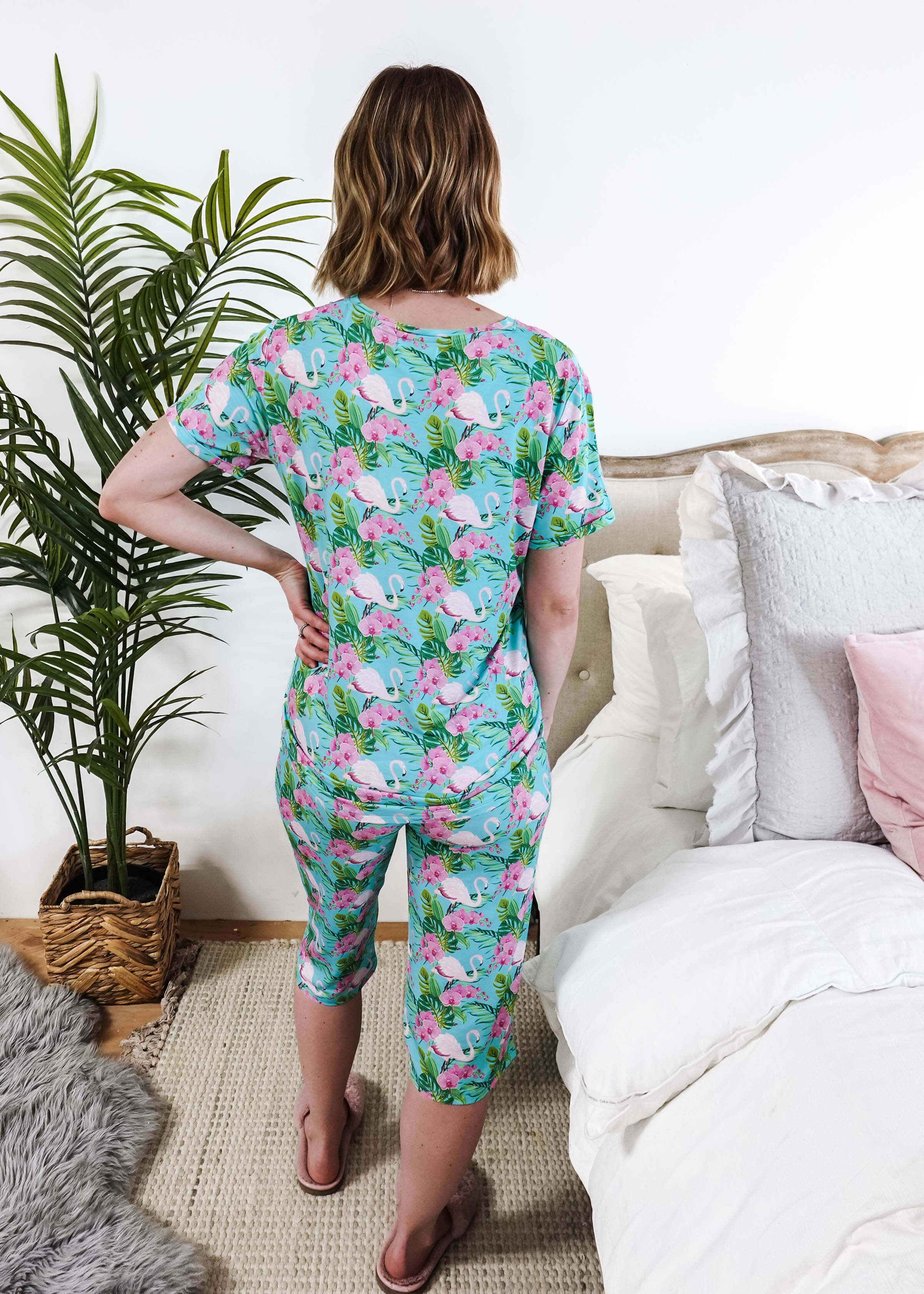 Tropic Like It's Hot Print Tee & Capri Bamboo PJ Set | GEORGIA RYLAN