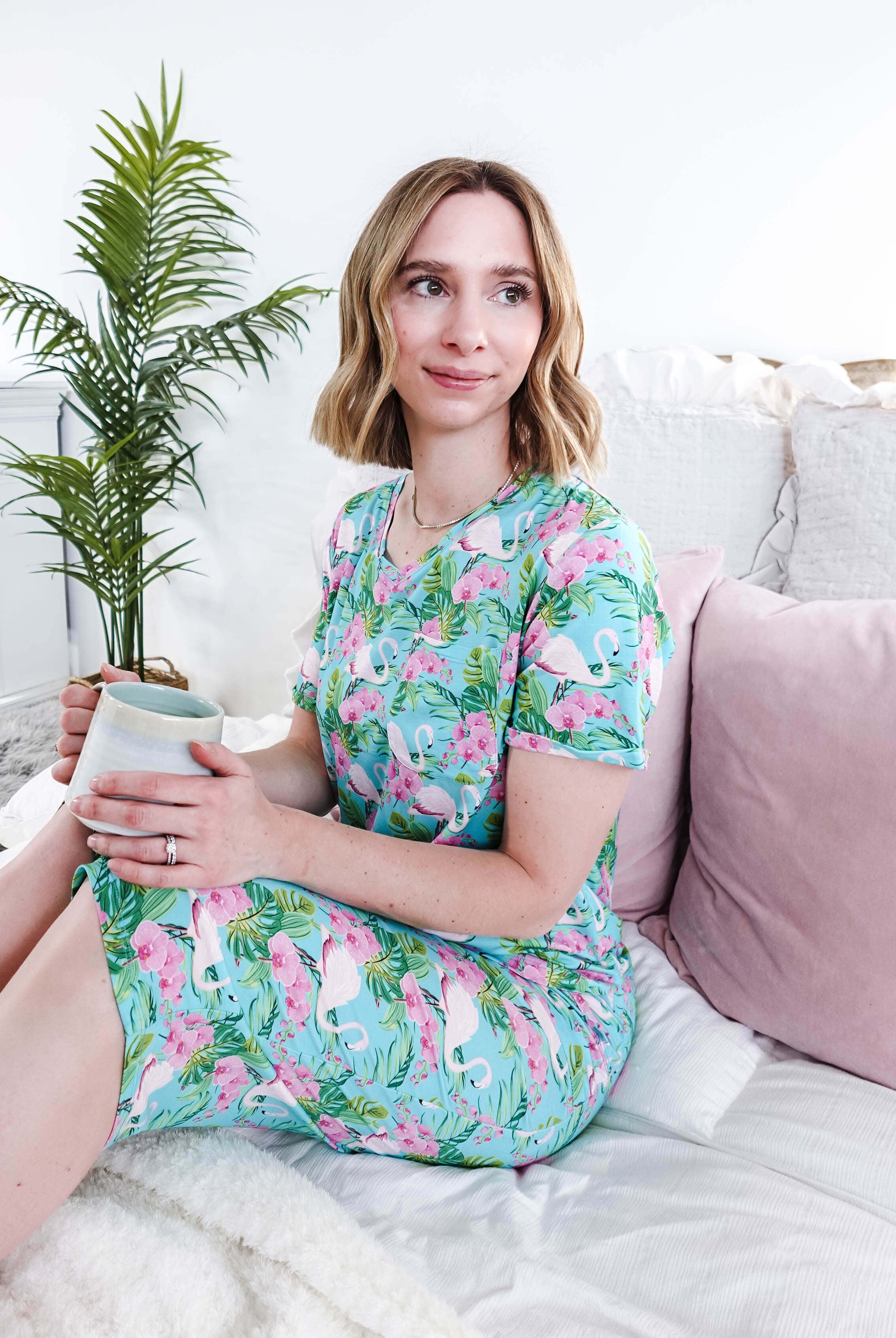 Tropic Like It's Hot Print Tee & Capri Bamboo PJ Set | GEORGIA RYLAN