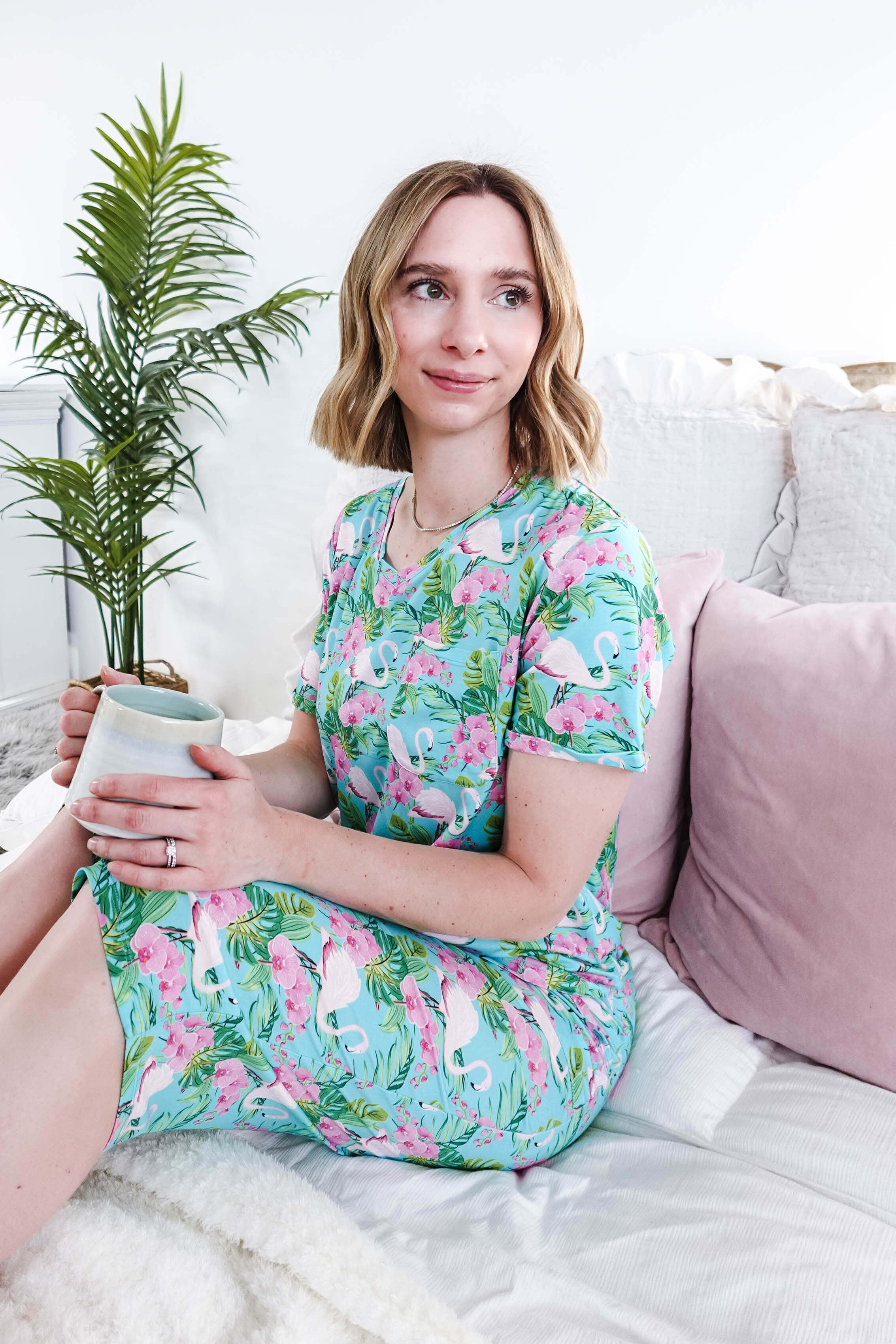 Tropic Like It's Hot Print Tee & Capri Bamboo PJ Set | GEORGIA RYLAN