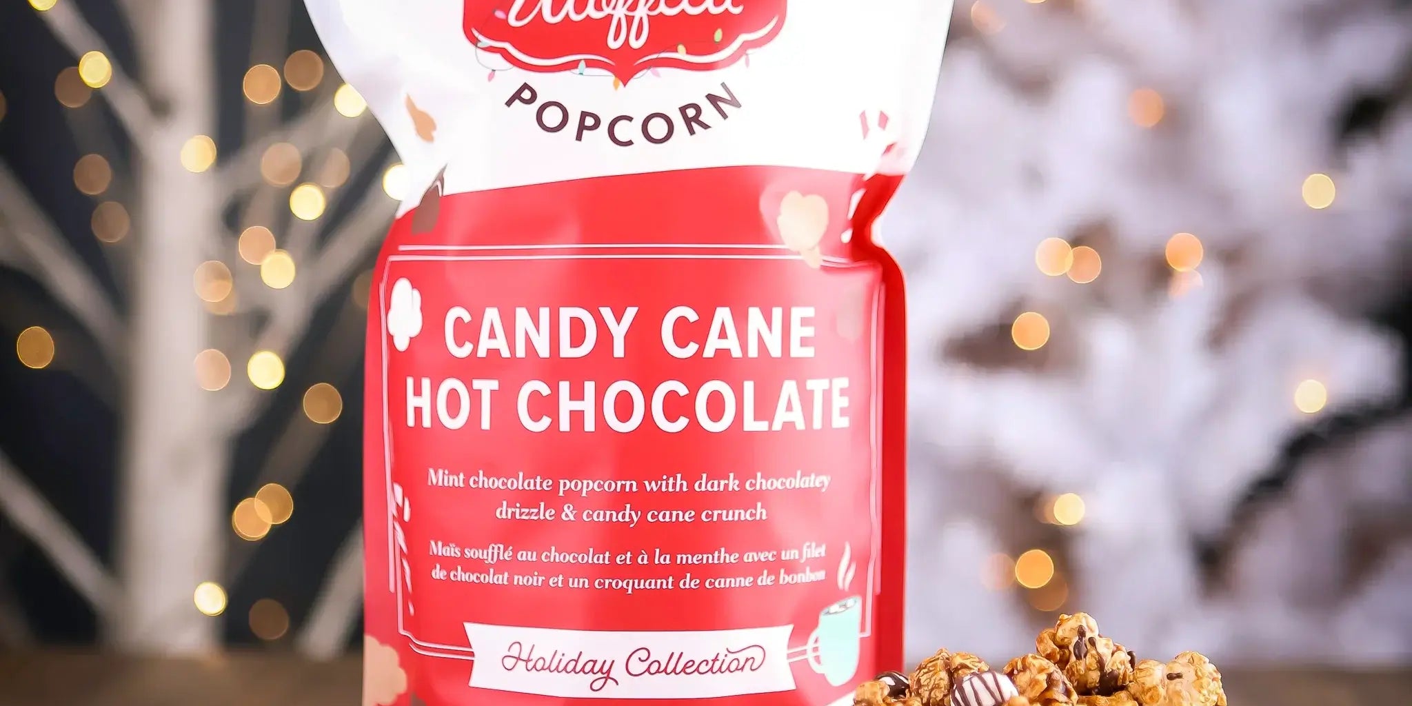 handcrafted popcorn mint chocolate drizzle made in canada - Utoffeea