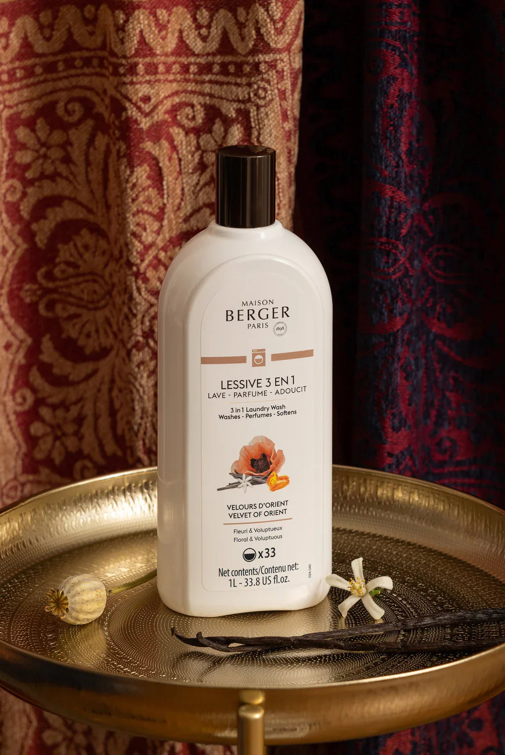 maison berger 3 in 1 laundry wash velvet of orient