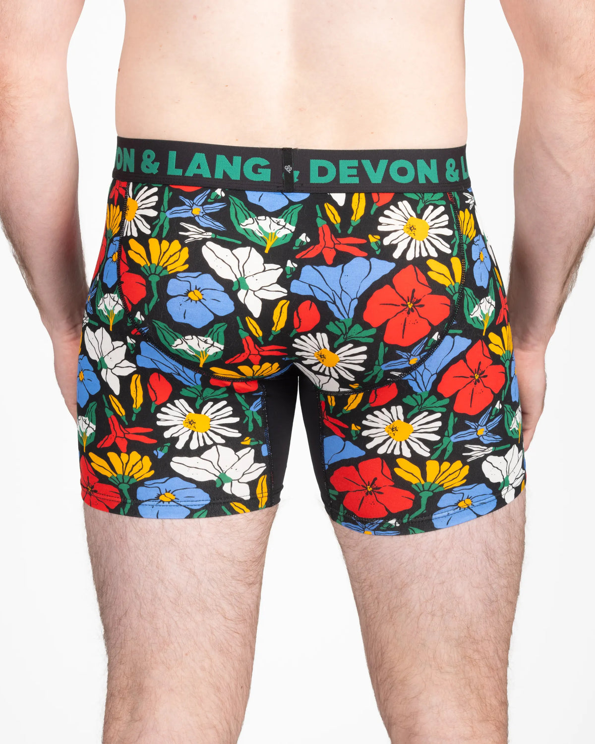 Devon + Lang Journey Men's Boxer Brief in Vivid Bloom print — Cloud Nine Pajamas Edmonton