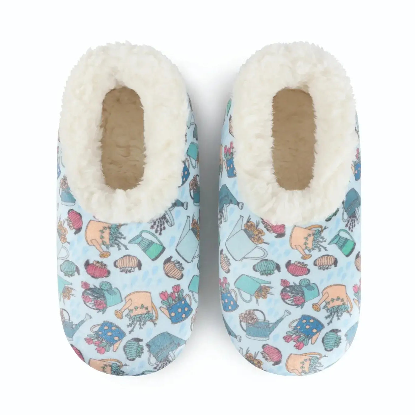 Snoozies Plush Cozy Slipper Socks with Memory Foam & Thick Sherpa Lining